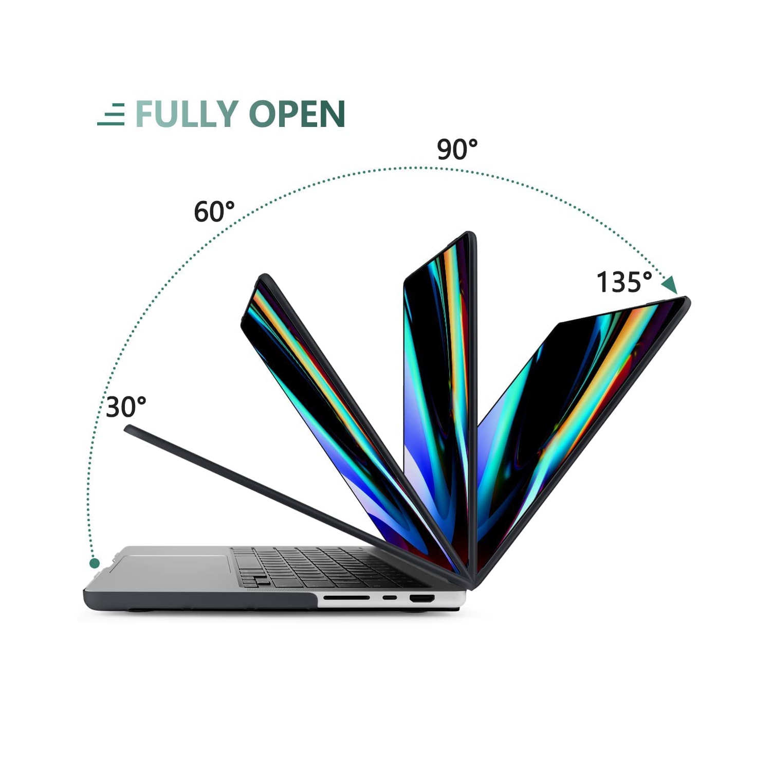 MacBook Pro 16 inch Case 2022 2021 Release Model: A2485 M1 Pro/Max, Plastic Hard Shell Case with Keyboard Cover & Screen Protector for MacBook Pro 16