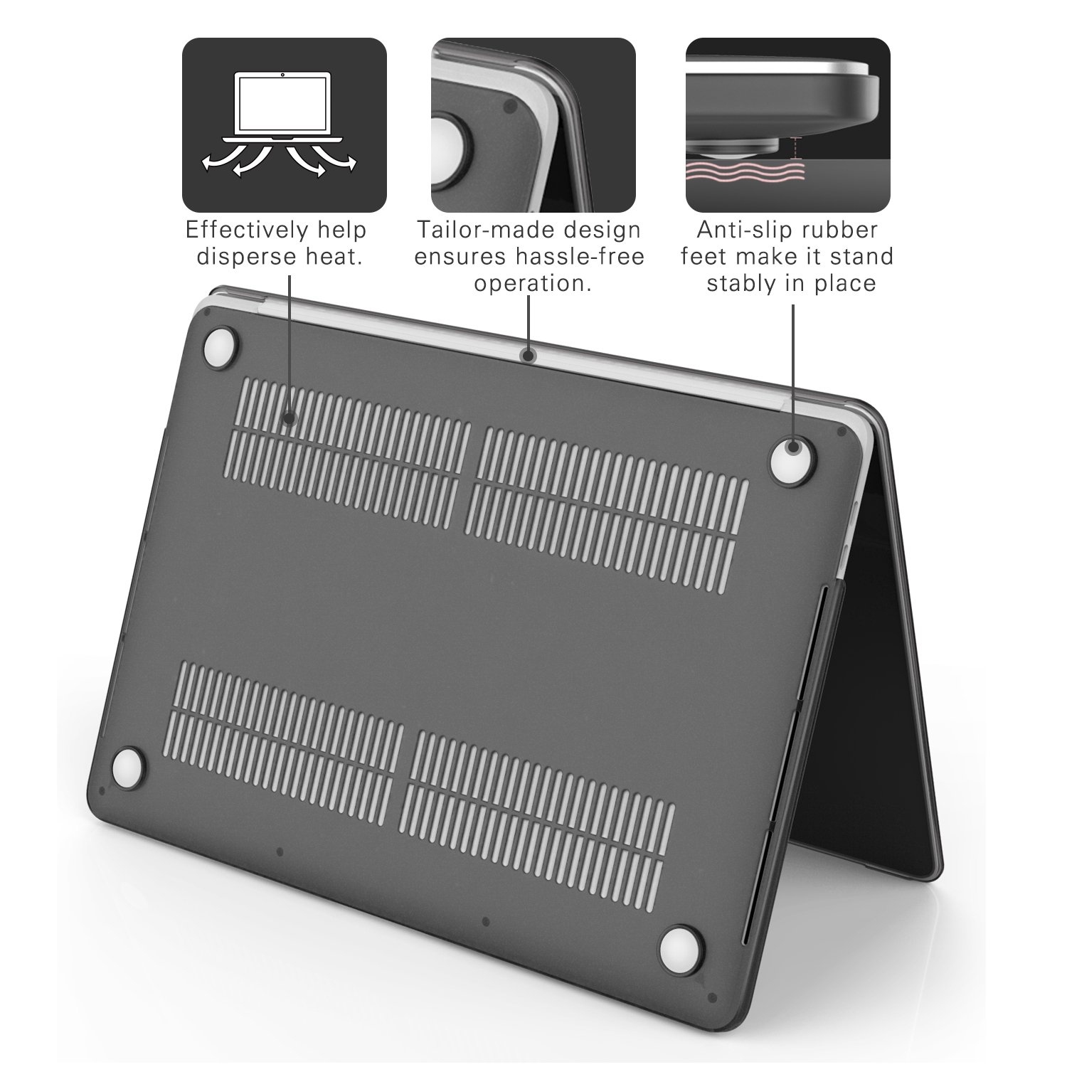 MoKo Case Fit MacBook Pro 13 2016-2020 M1 Chip Released A2289/A2251/A1989/A1706/A1708, Hard Shell Case Slim PC Protective Co