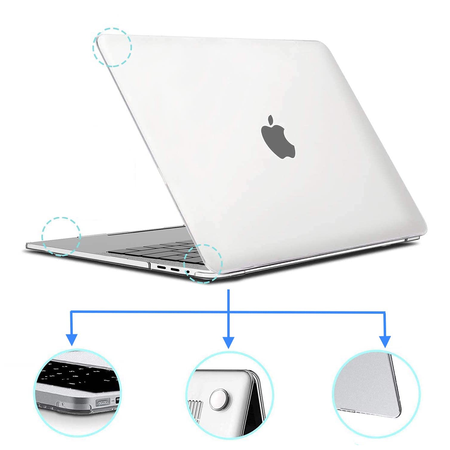 RKINC Case Compatible with MacBook Pro 14 inch Case 2021 Release A2442 M1 Pro / M1 Max Plastic Protective Hard Shell Cover &