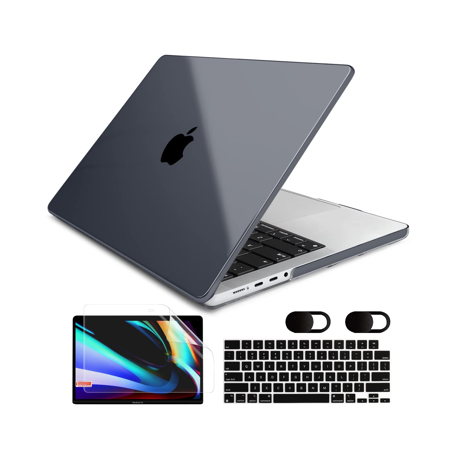 DONGKE MacBook Pro 16 inch Case 2022 2021 Release Model: A2485 M1 Pro/Max, Plastic Hard Shell Case with Keyboard Cover & Scr