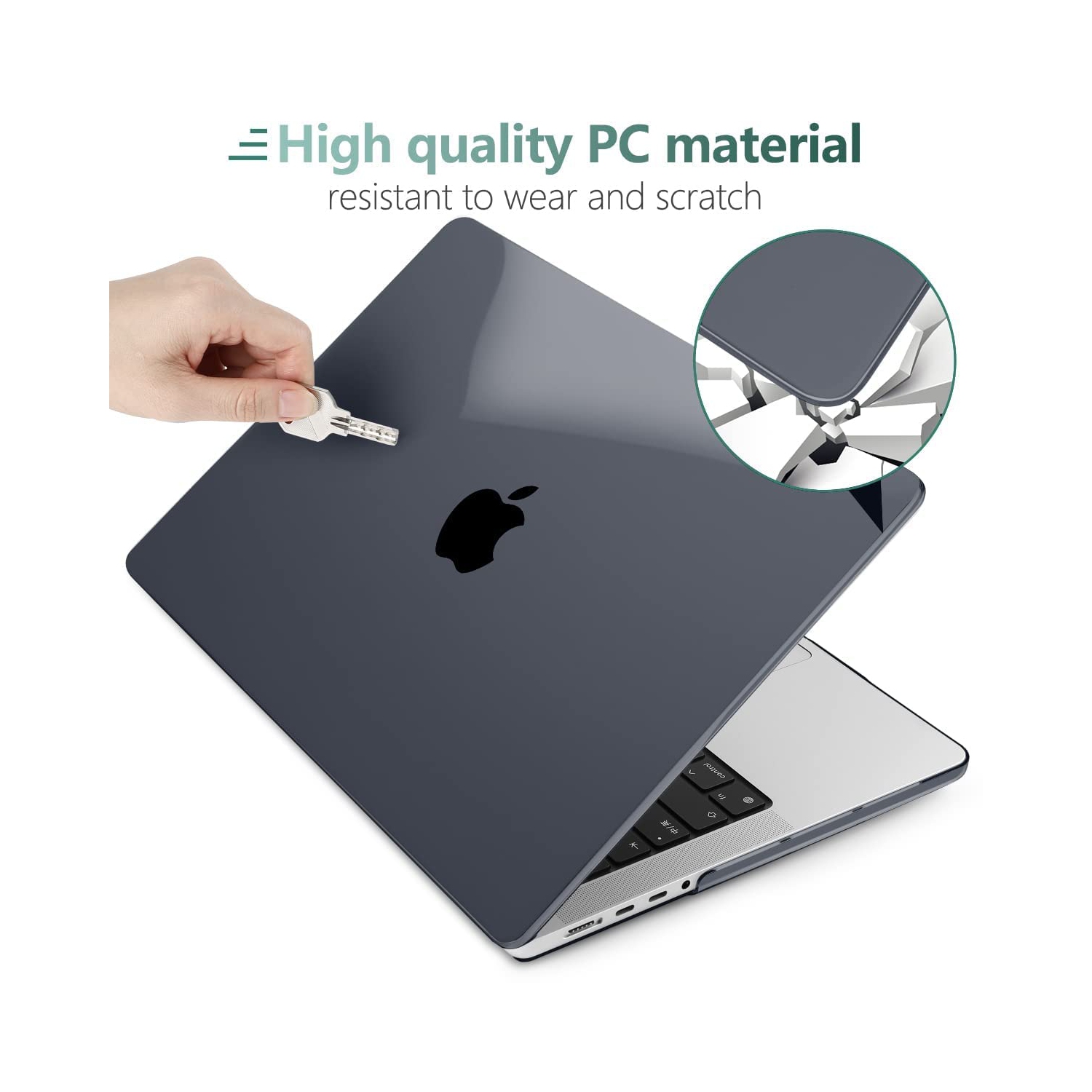 DONGKE MacBook Pro 16 inch Case 2022 2021 Release Model: A2485 M1 Pro/Max, Plastic Hard Shell Case with Keyboard Cover & Scr