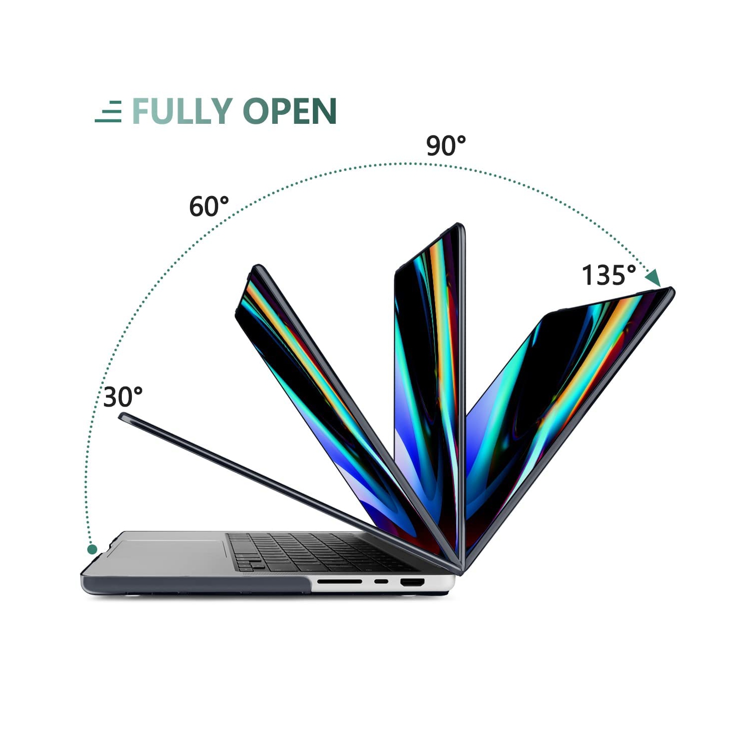 DONGKE MacBook Pro 16 inch Case 2022 2021 Release Model: A2485 M1 Pro/Max, Plastic Hard Shell Case with Keyboard Cover & Scr