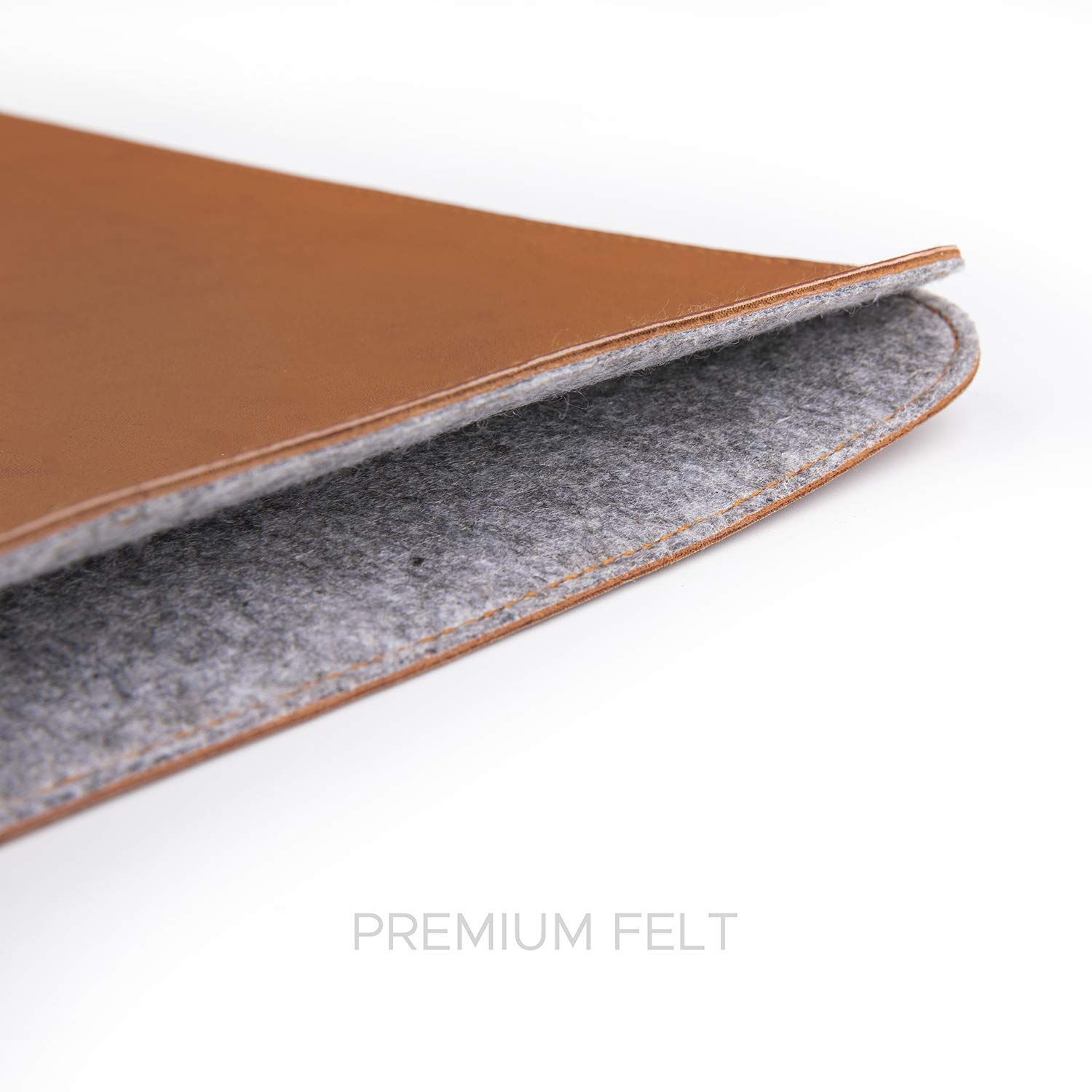 Laptop Sleeve 14 Inch Precisely Compatible with MacBook Pro 14-inch M2 Pro/Max 2023 & Old Versioned 13 Inch MacBook Pro/MacBook Air, Faux Leather
