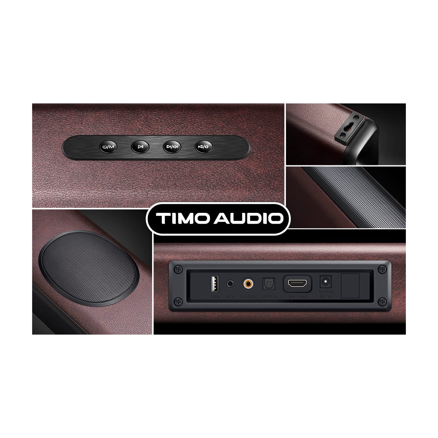 Speakers Sound Bars TIMO AUDIO 3D Surround Sound TV Speaker 2.1Channel