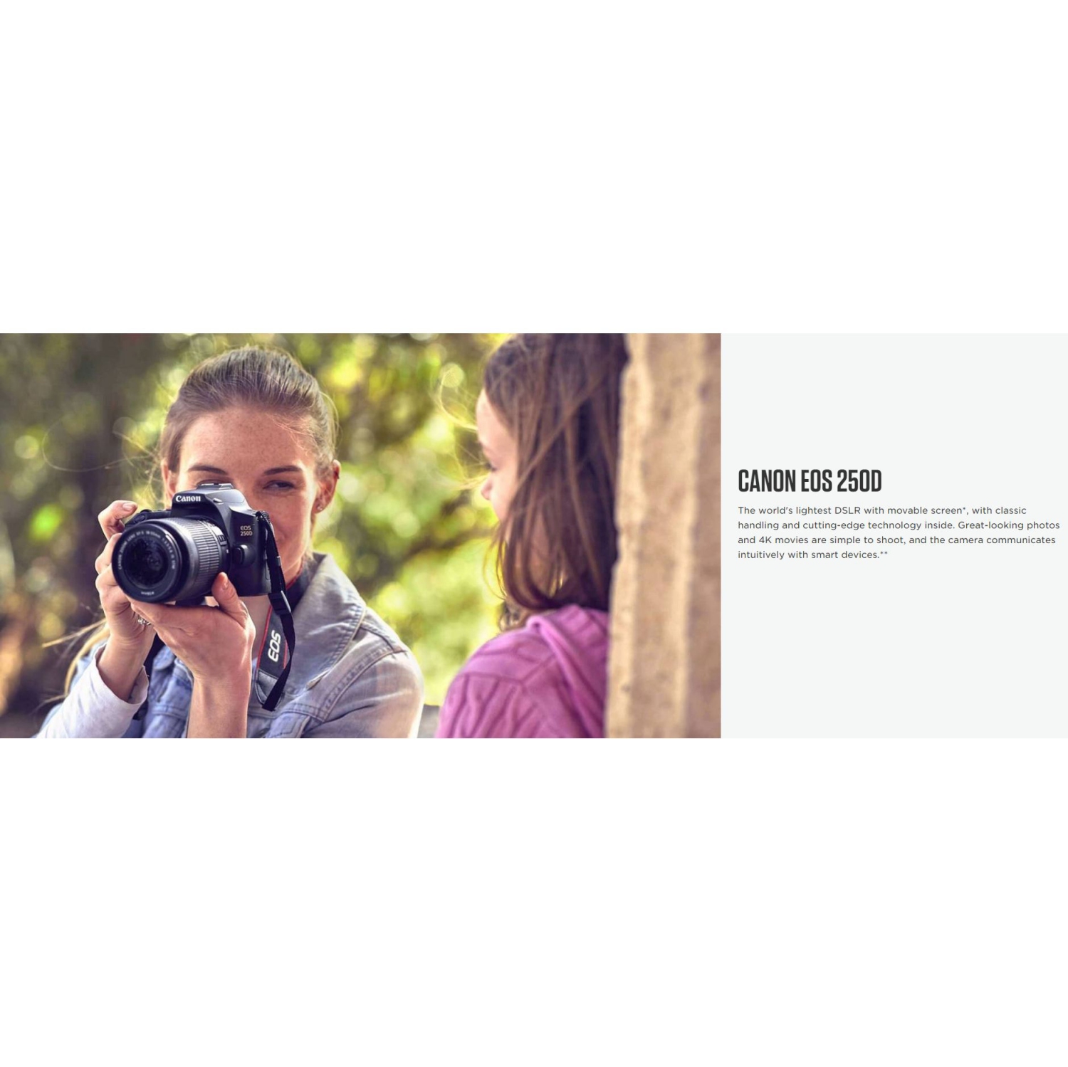 Canon EOS 250D / Rebel SL3 DSLR Camera w 18-55mm Lens + Creative Filter Set, EOS Camera (International Version)