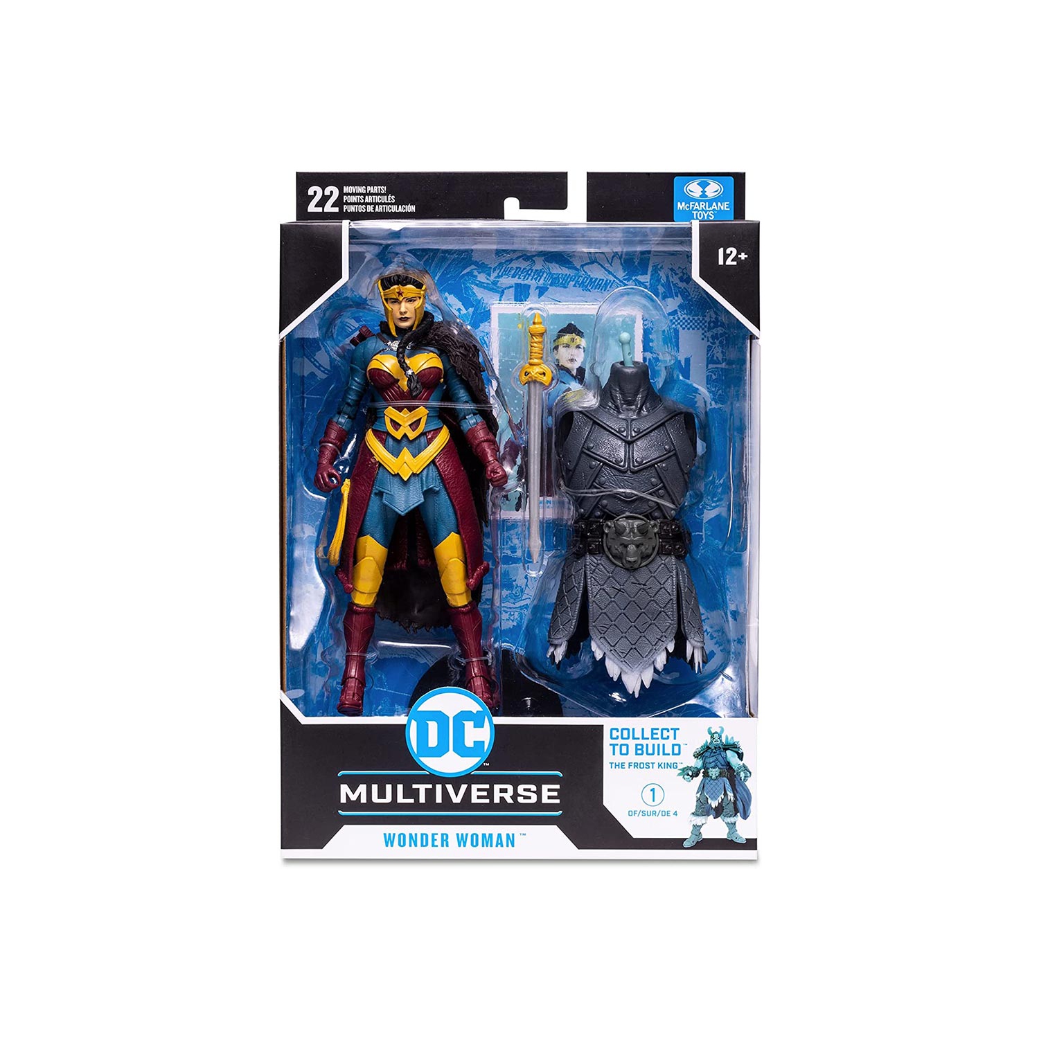 DC Multiverse Comic 7 Inch Action Figure Endless Winter BAF Frost King - Wonder Woman