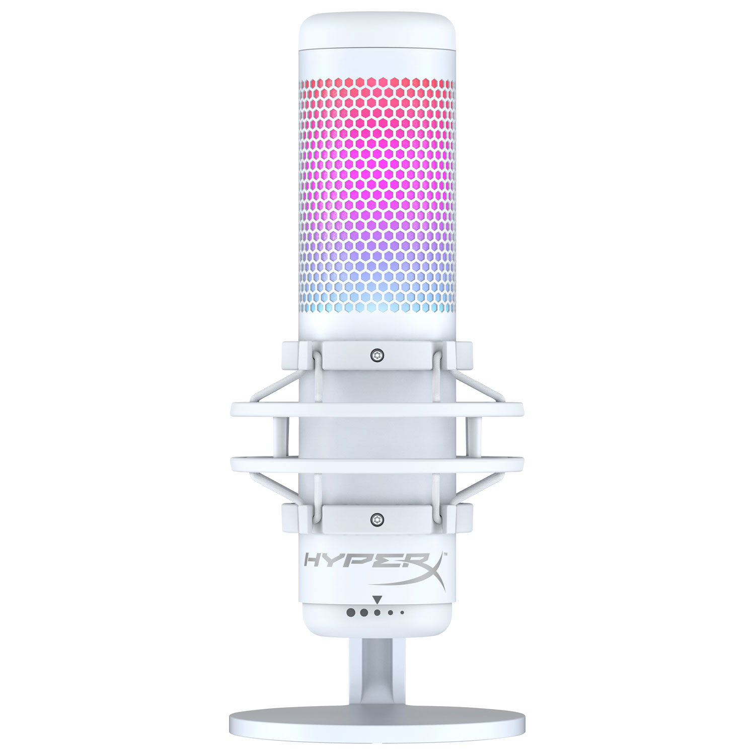 HyperX QuadCast S USB Condenser Microphone - White - Only at Best Buy