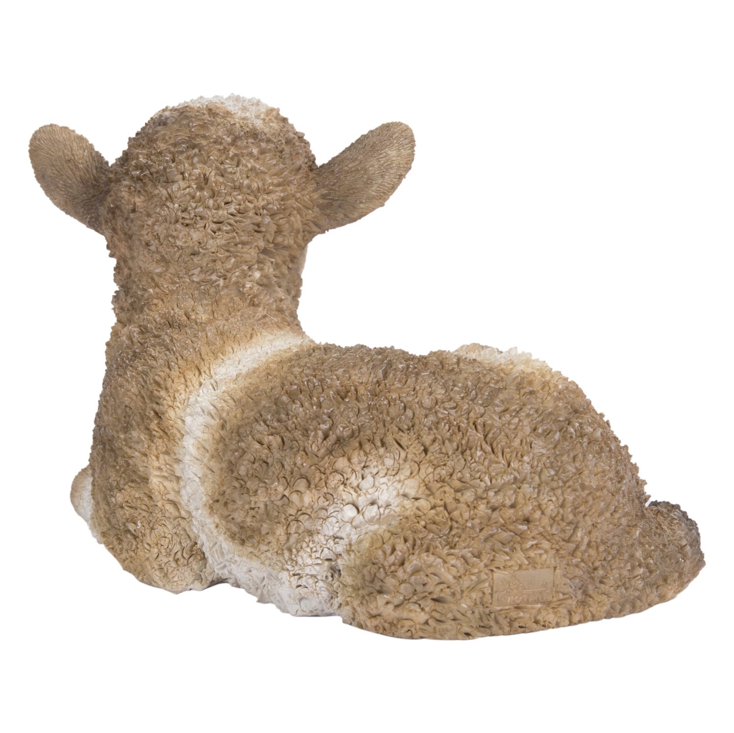 Hi-Line Gift Ltd Small Brown & White Baby Lamb Lying Down