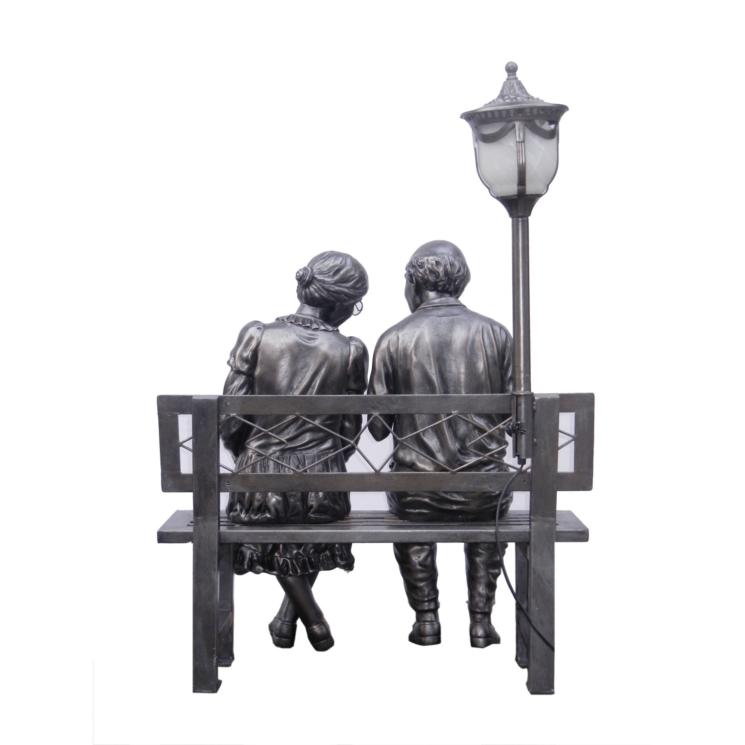 Hi-Line Gift Ltd Small Old Couple with Street Lamp(Hi-Line EXCLUSIVE)