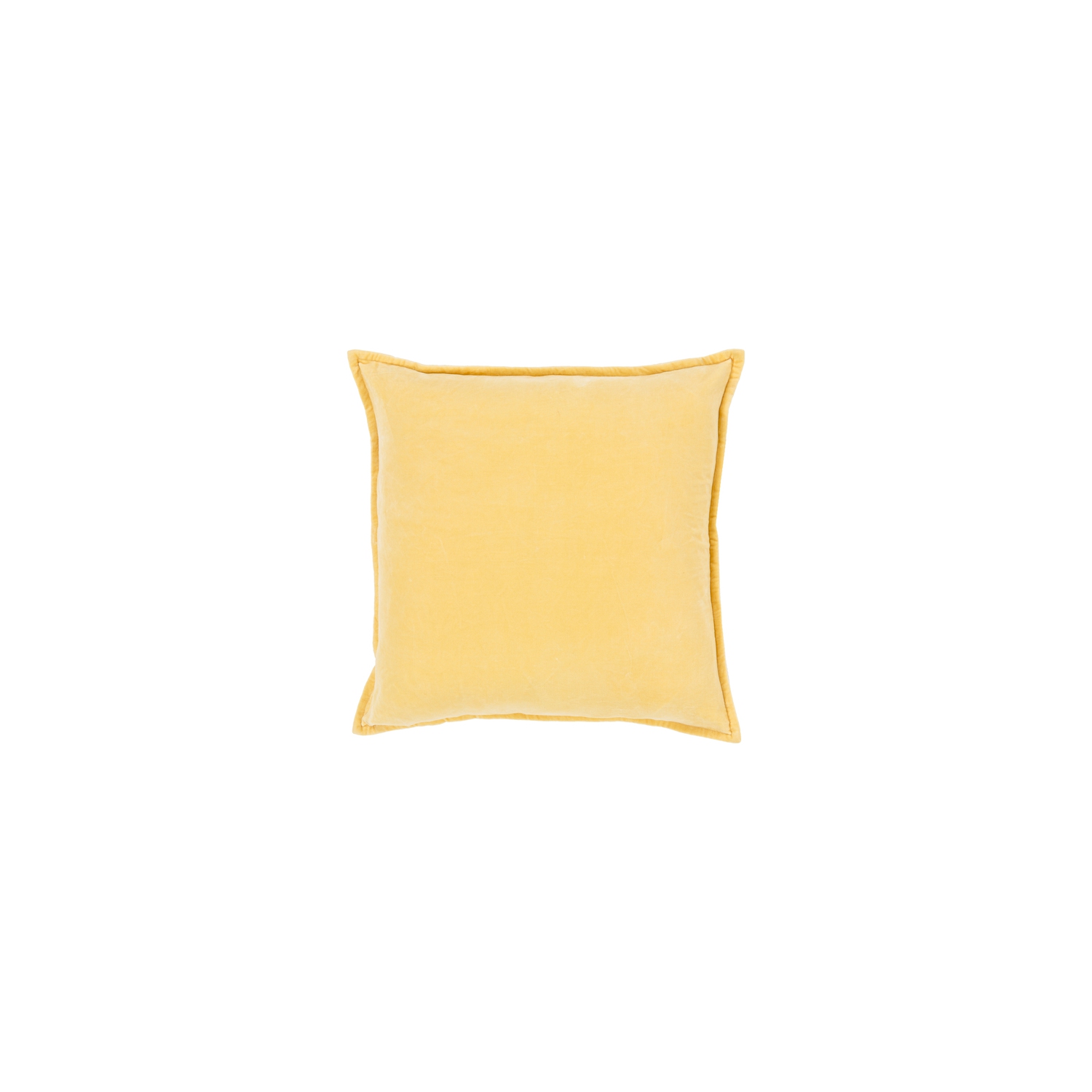 22" Calma Semplicita Golden Yellow Decorative Square Throw Pillow