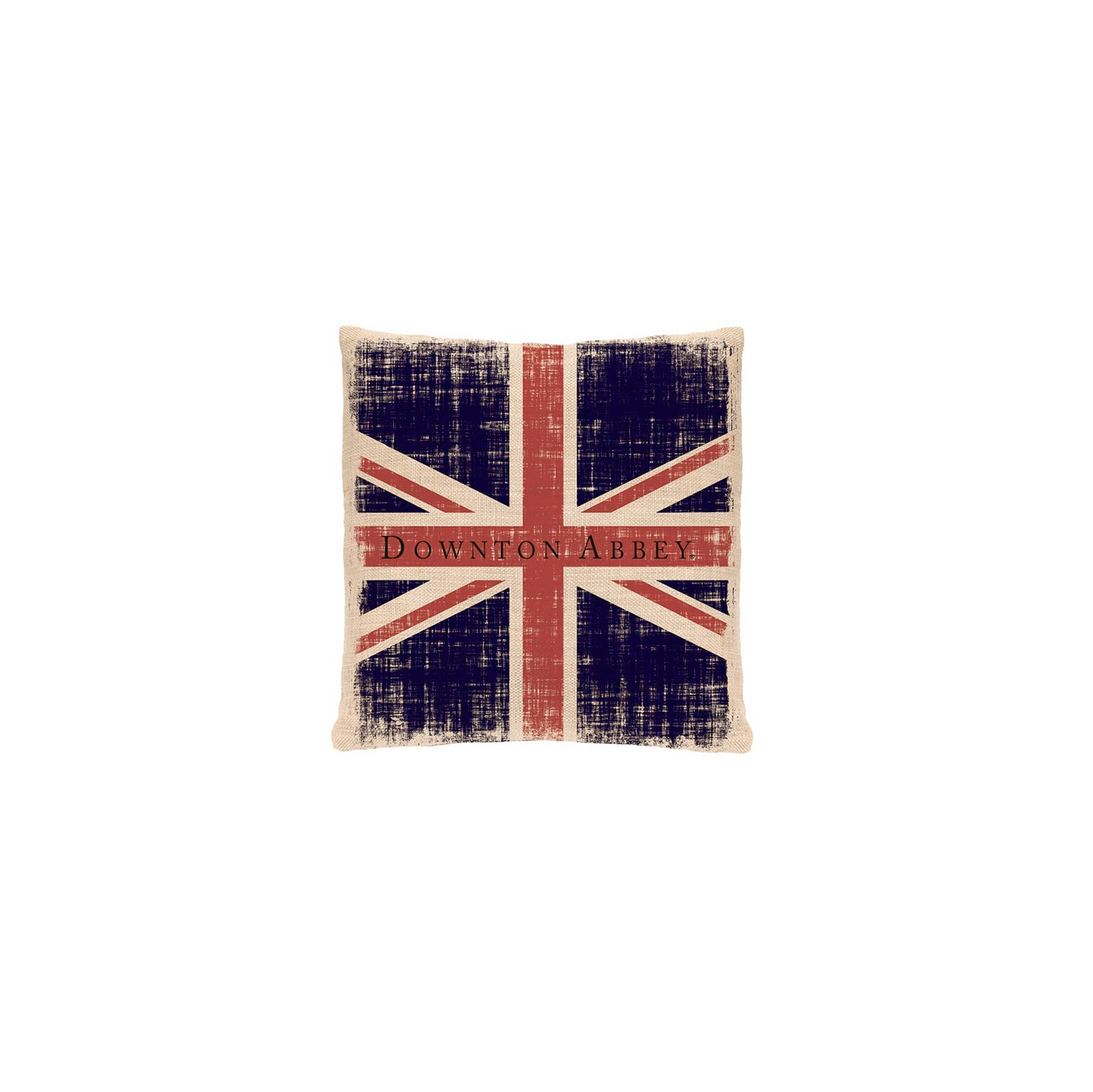 Coussin décoratif carré Downton Abbey British Union Jack, 18 po