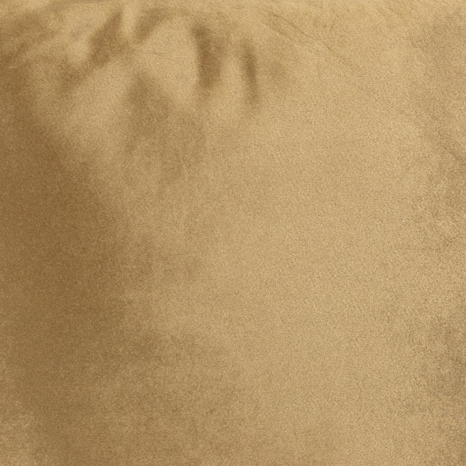 Coussin décoratif carré en peluche brun terre d'ombre de 17 po avec bordure à passepoil