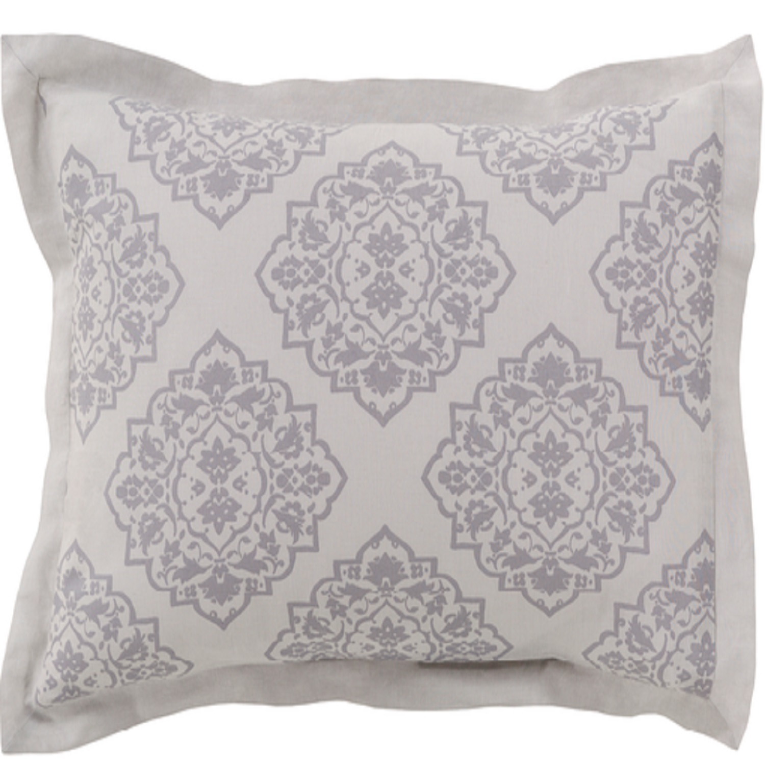 Blue Ashes and Dolphin Gray Decorative Elegance King/CA Damask Opulent Set