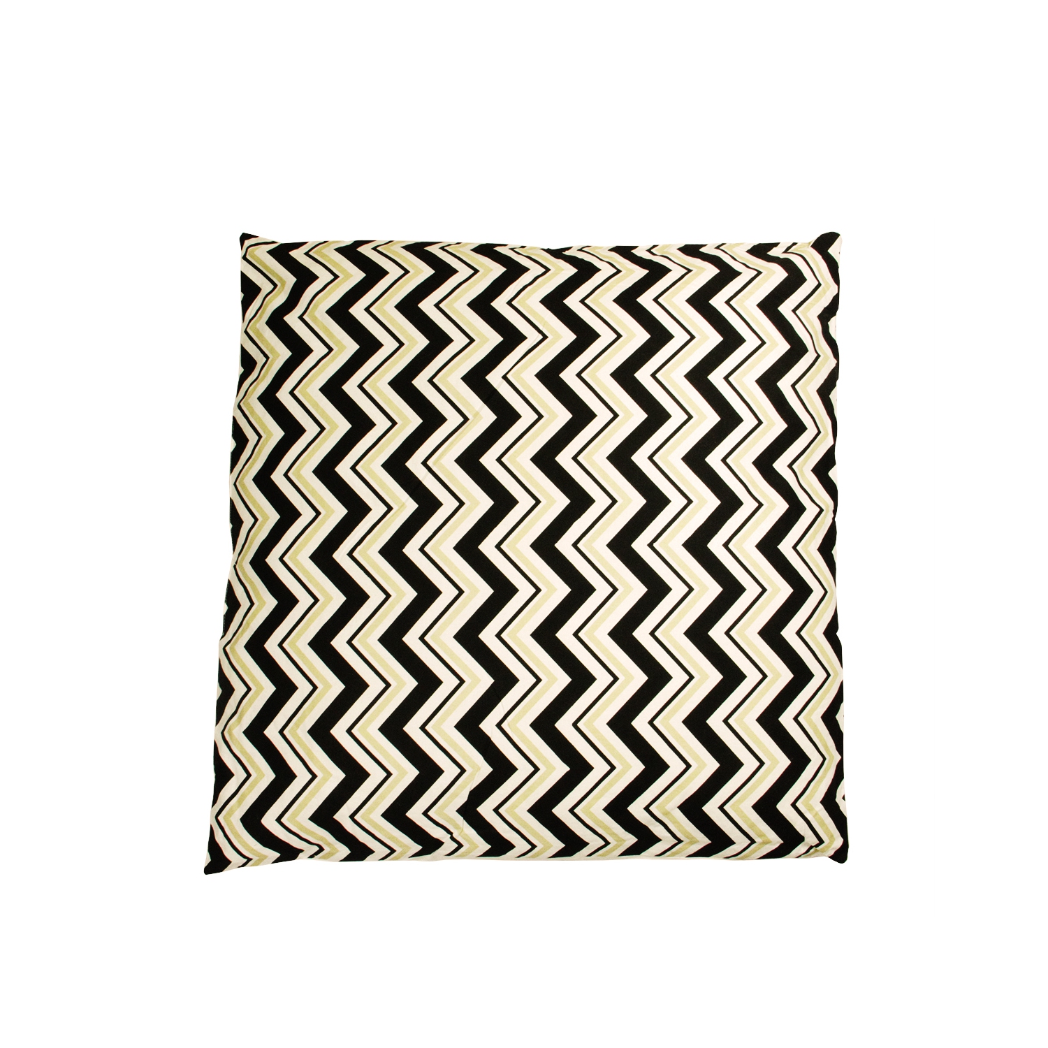 Coussin décoratif à motif de chevrons, beige, noir et ivoire, 30 po Urban Life