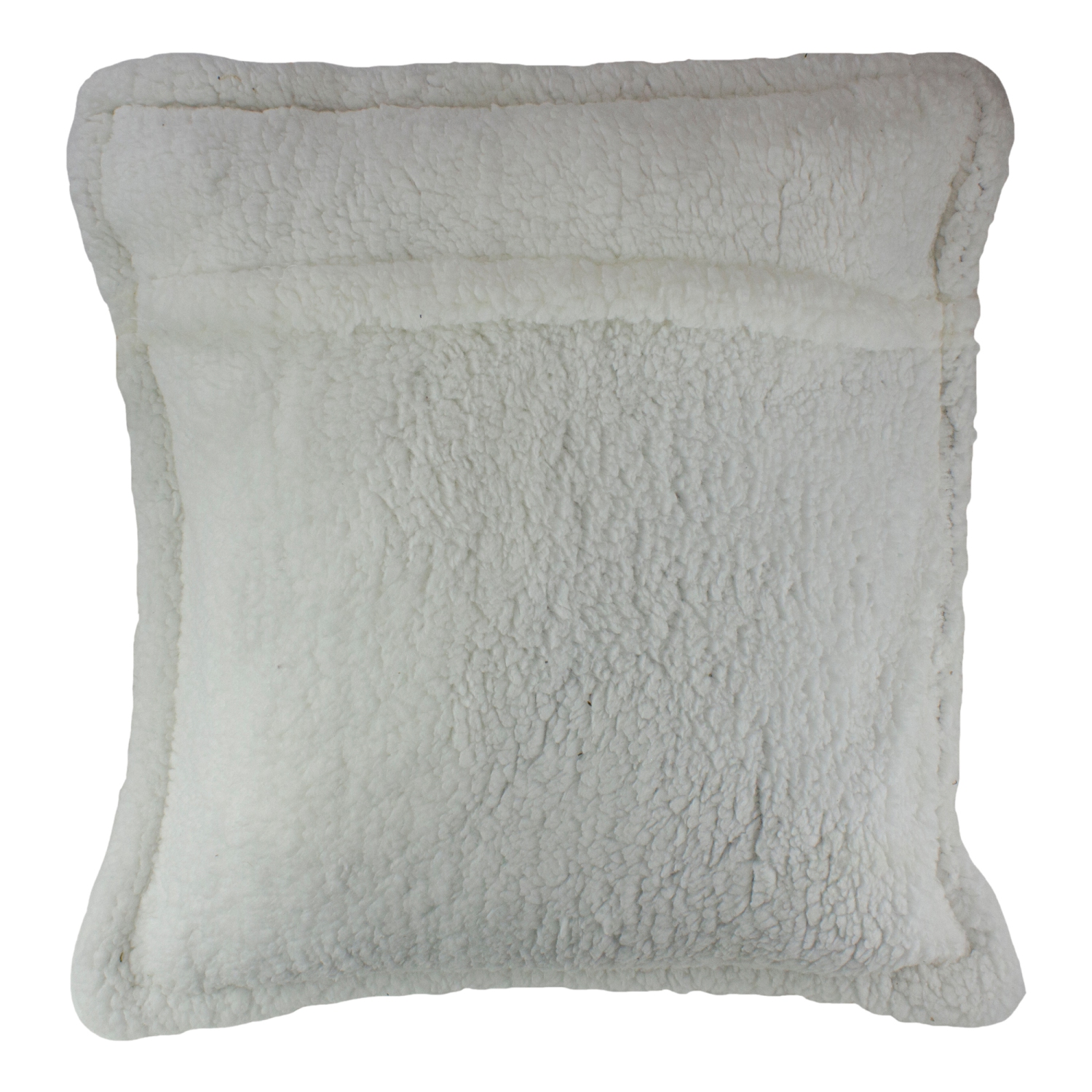 Coussin décoratif en Sherpa avec flocons de neige, brun et blanc, 20 po
