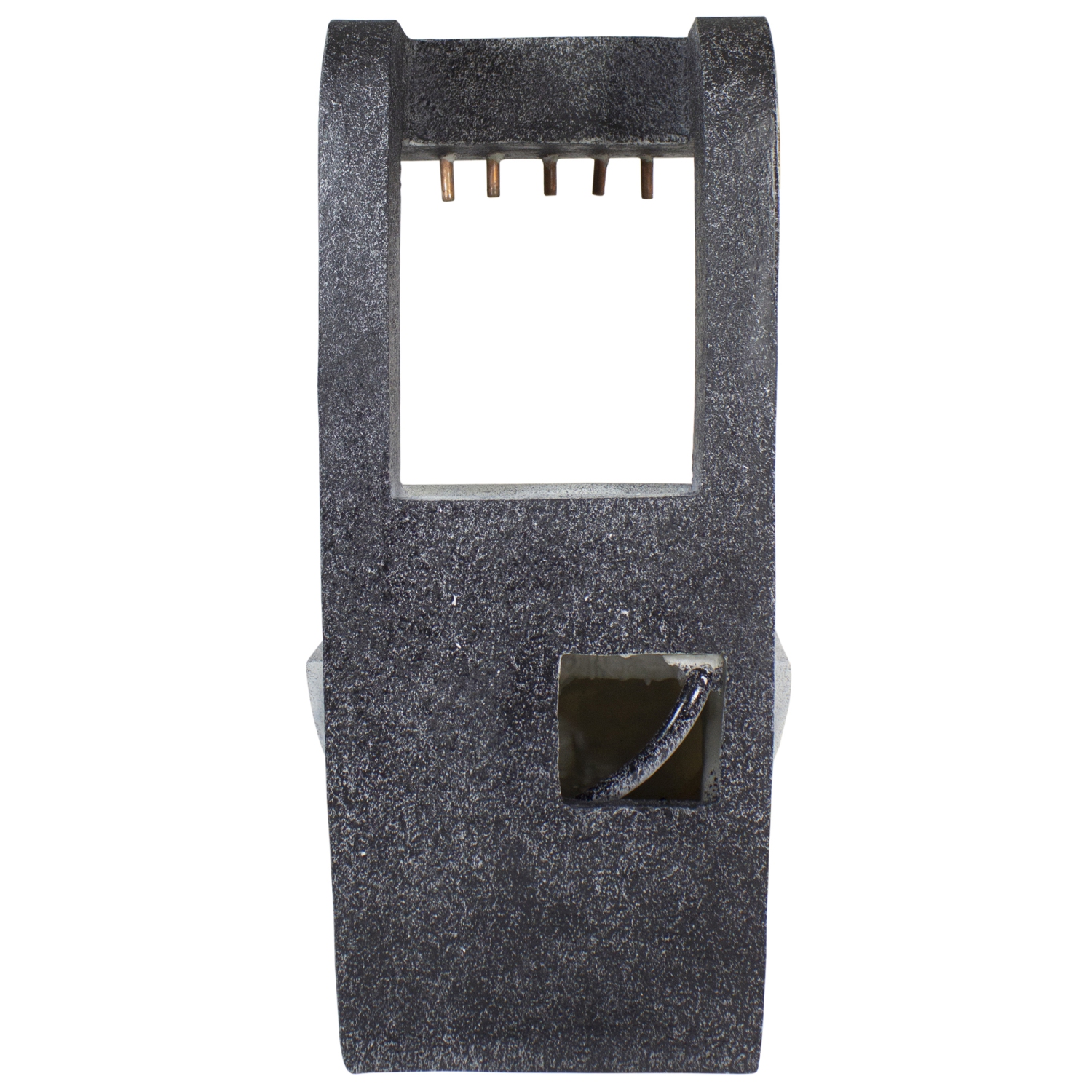 26" LED Lighted Rainfall Outdoor Water Fountain with Planter