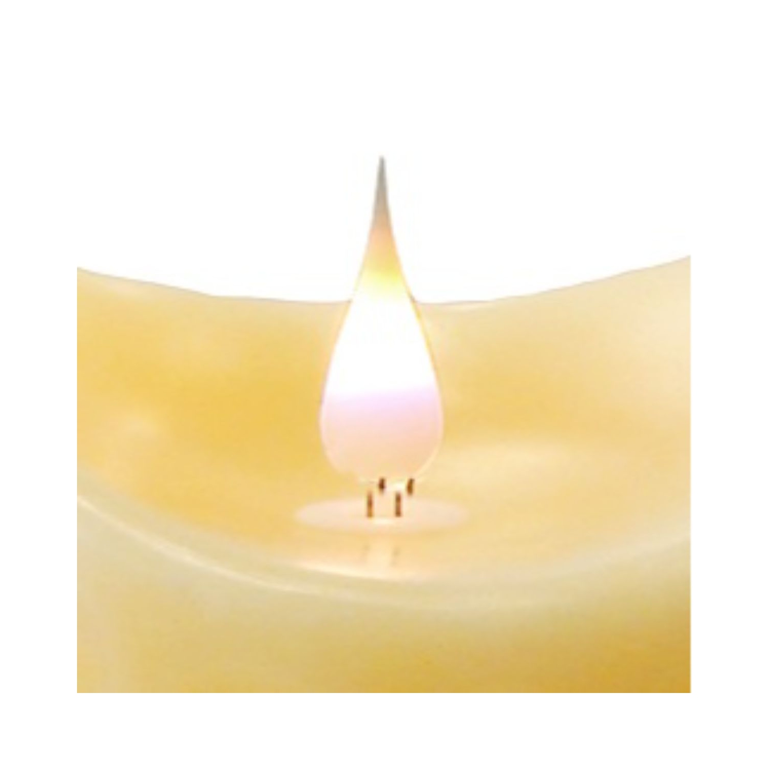 Bougie cylindrique sans flamme à DEL blanche de 7 po sans flamme mobile