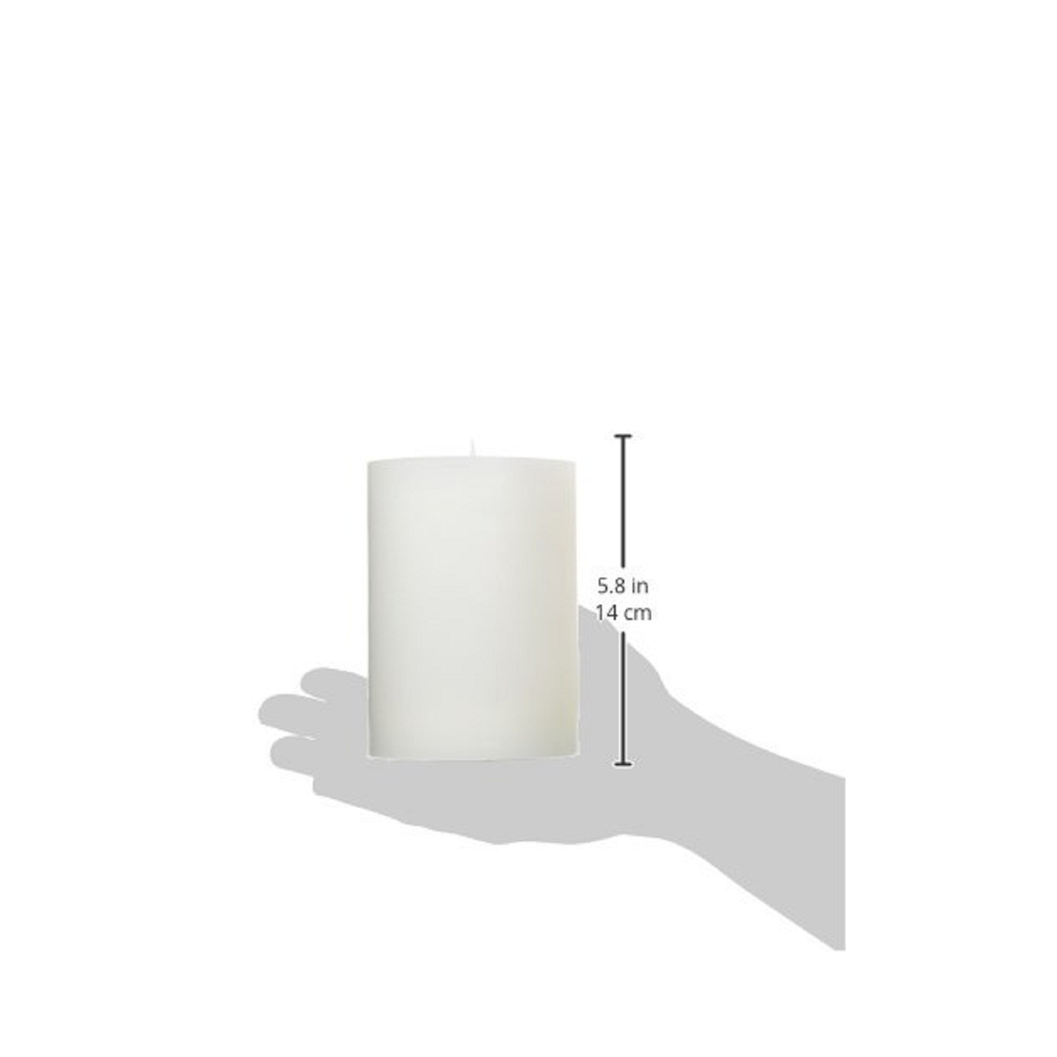 Bougie cylindrique blanche à DEL sans flamme de 5.25 po fonctionnant à piles