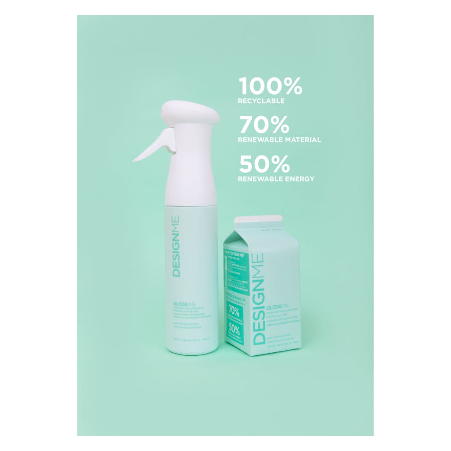 Design.Me Gloss.ME Infinite Mist Heat Protectant Spray 250ml