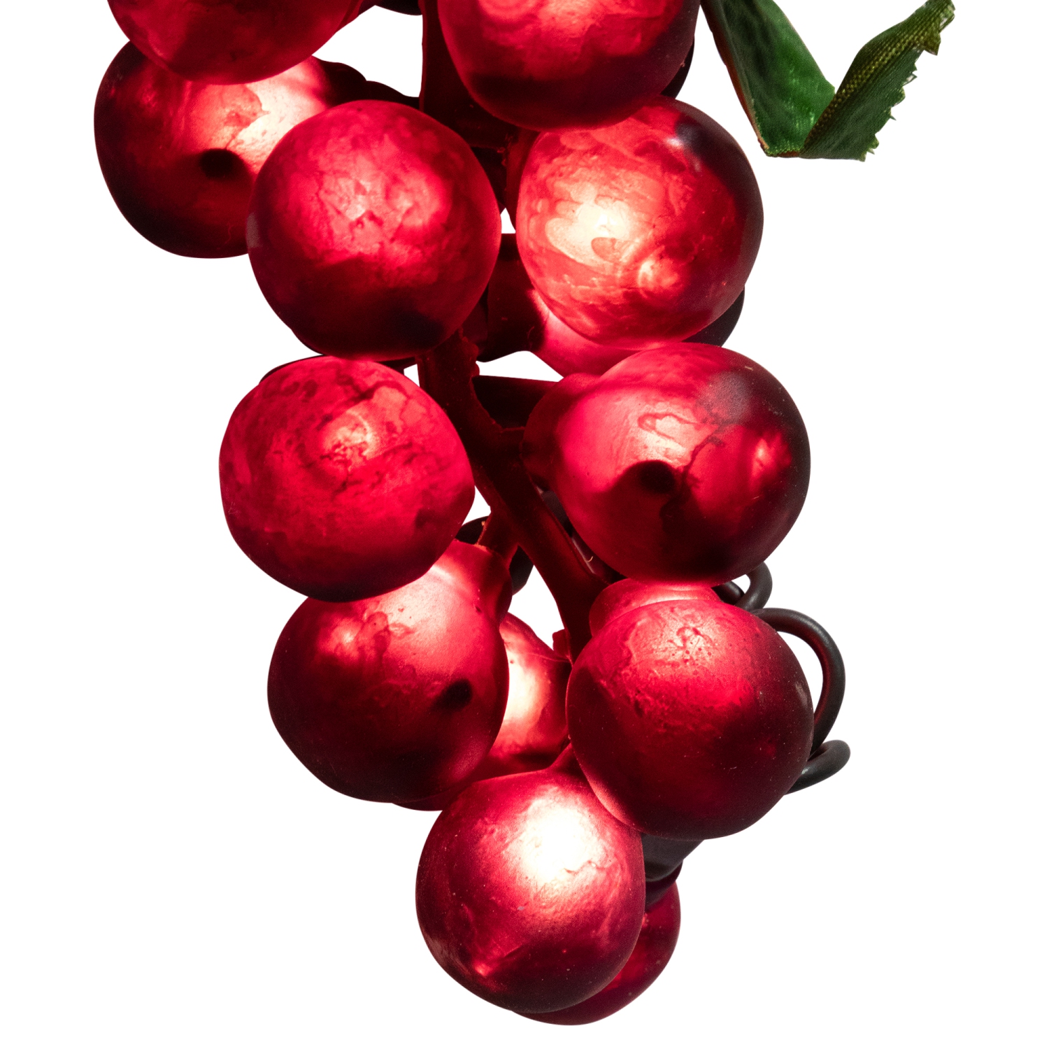 5-Count Red Grape Cluster Outdoor Patio String Light Set - 6ft Green Wire