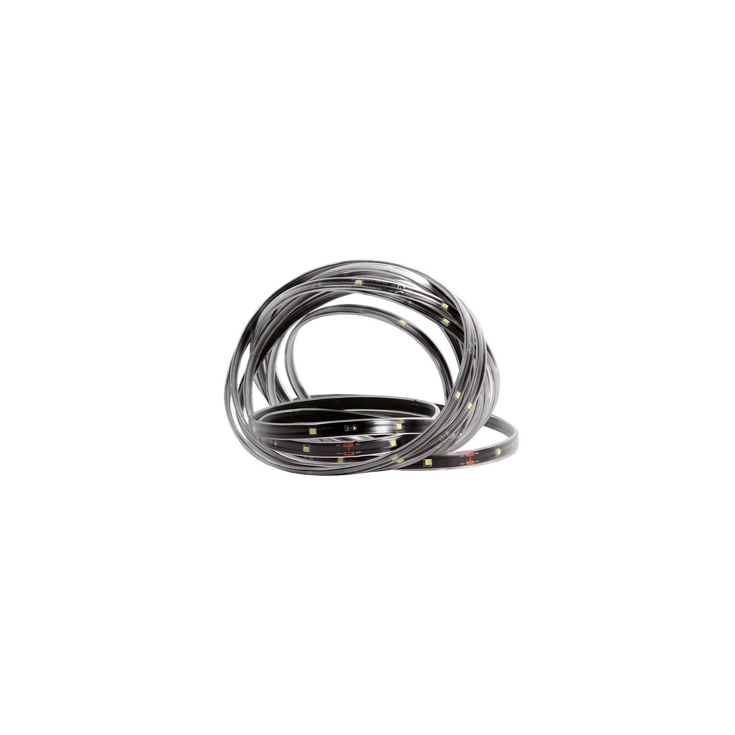 18' Amber LED Outdoor Christmas Linear Tape Lighting - Black Finish