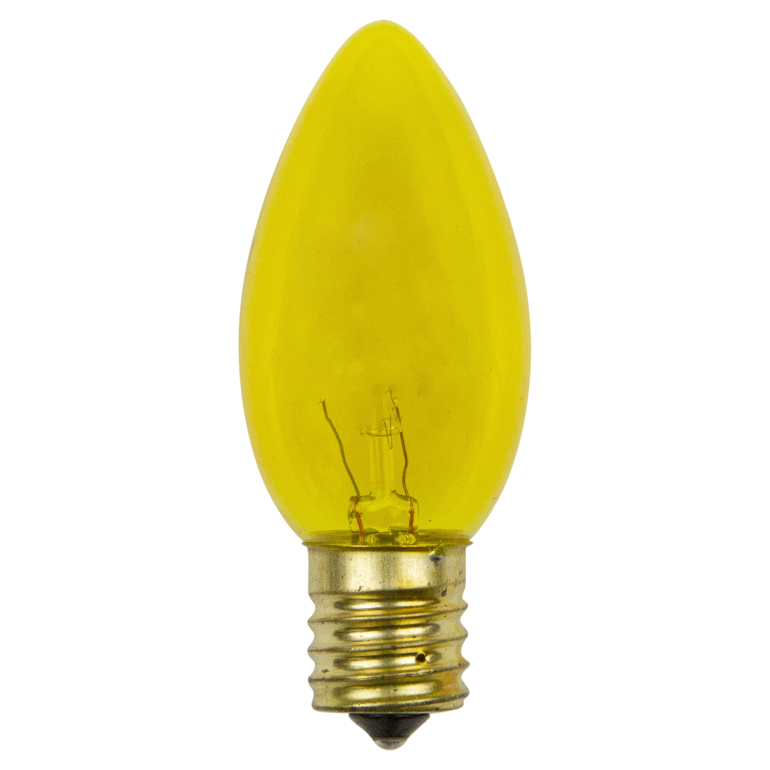 Pack of 25 Incandescent Yellow C9 Christmas Replacement Bulbs