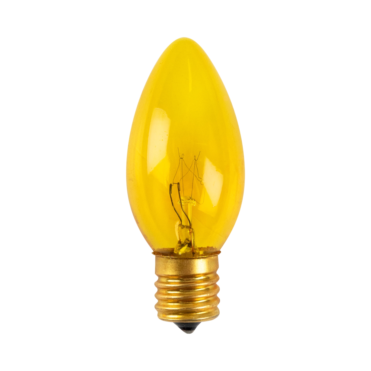 Pack of 25 Incandescent Yellow C9 Christmas Replacement Bulbs