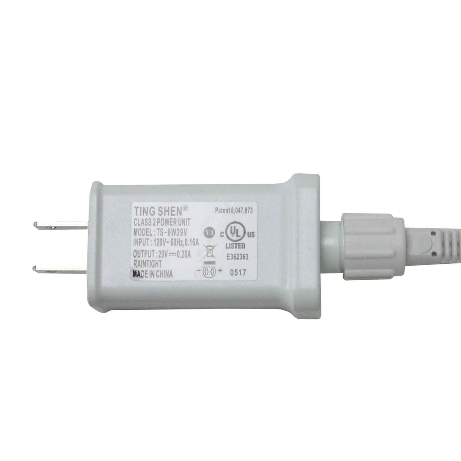 Lumières de Noël en filet à DEL jaune 2 x 8 pi – fil transparent