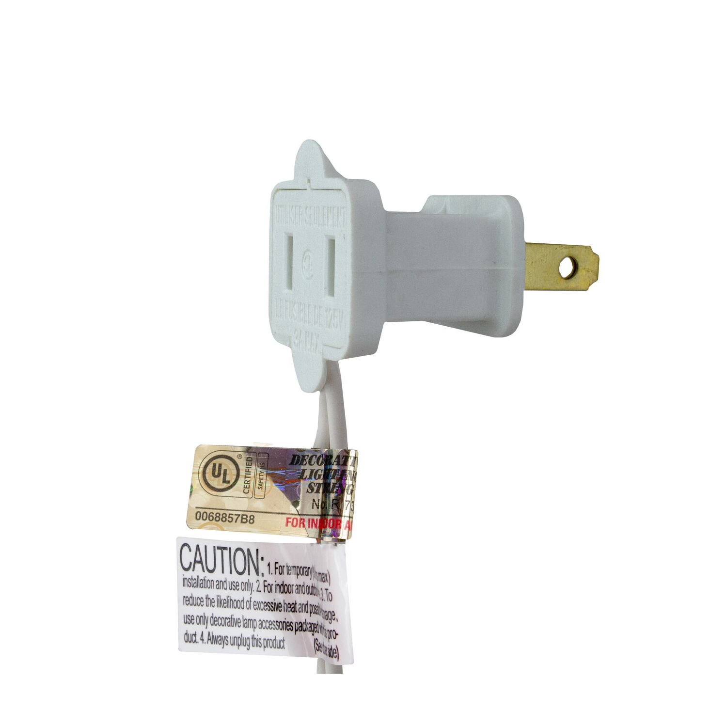 100 Count Orange Mini Icicle Christmas Lights - 3.5 ft White Wire