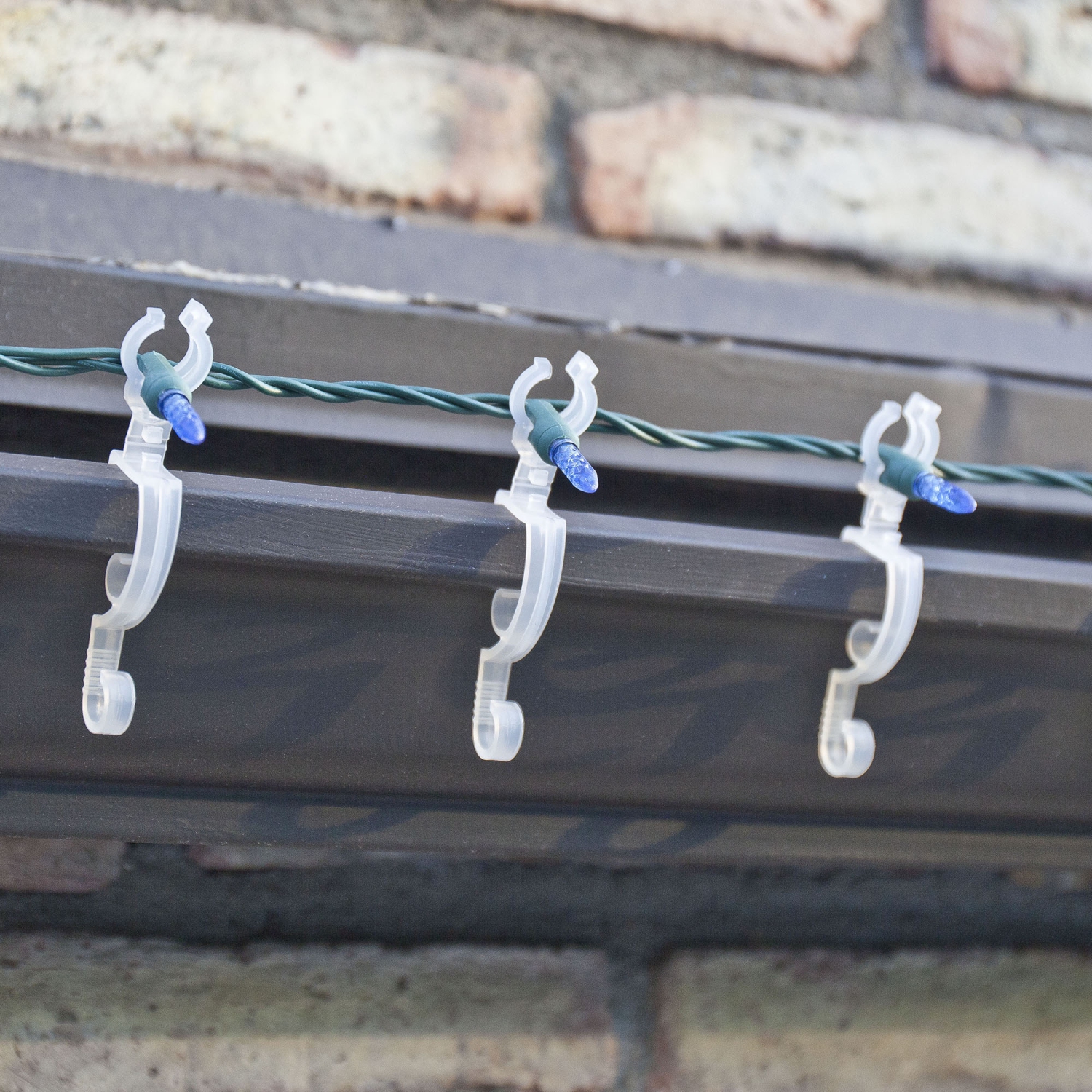 Ensemble de 150 pinces transparentes Max Pro Anywhere pour lumières de Noël