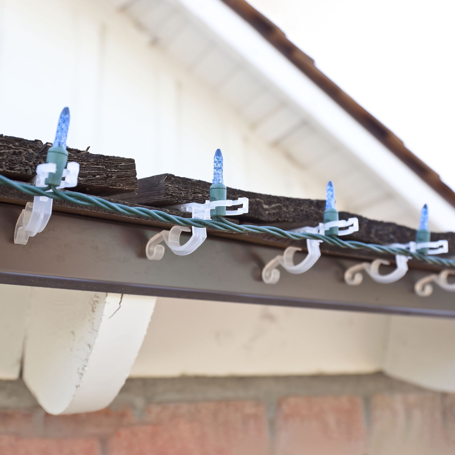 Ensemble de 150 pinces transparentes Max Pro Anywhere pour lumières de Noël