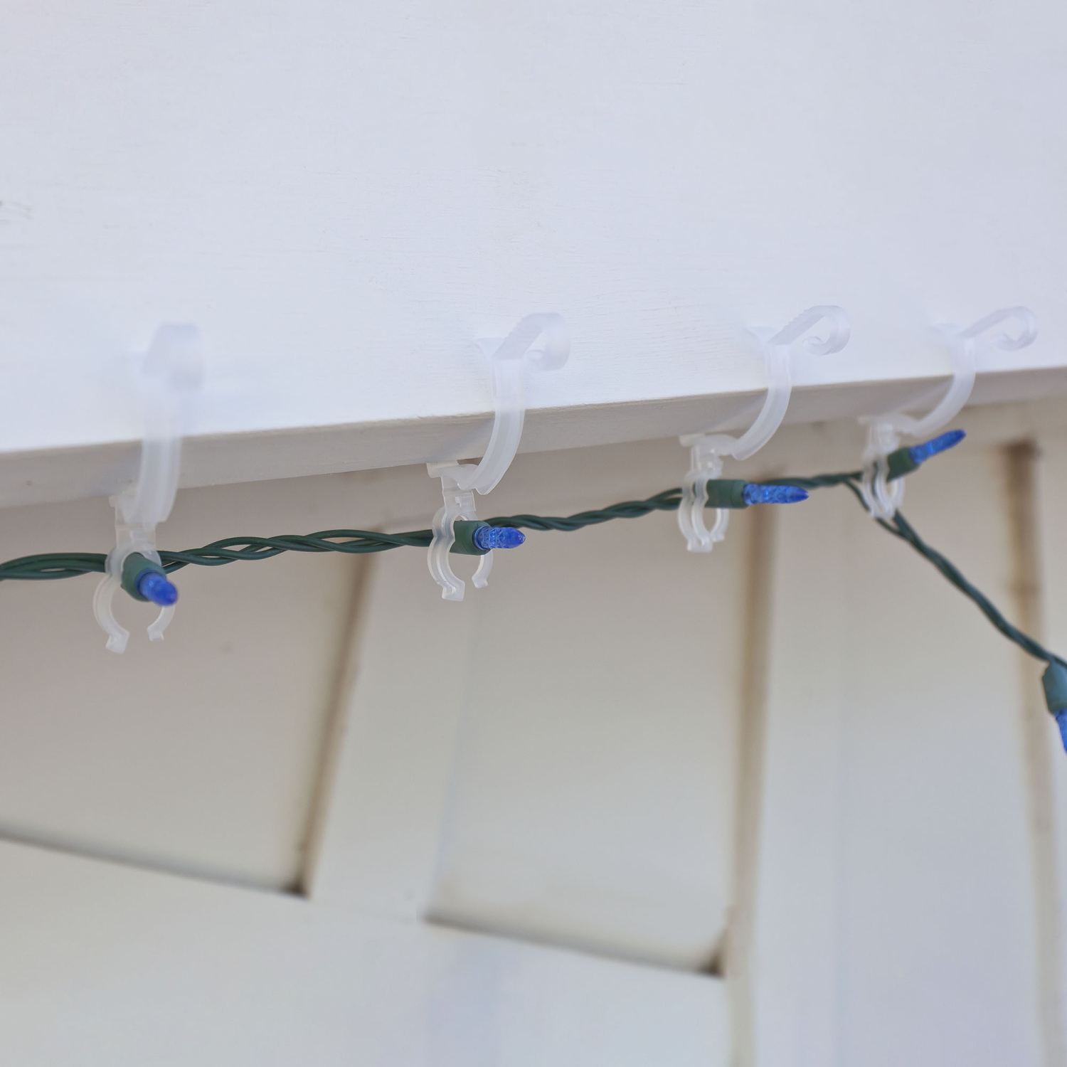 Ensemble de 150 pinces transparentes Max Pro Anywhere pour lumières de Noël