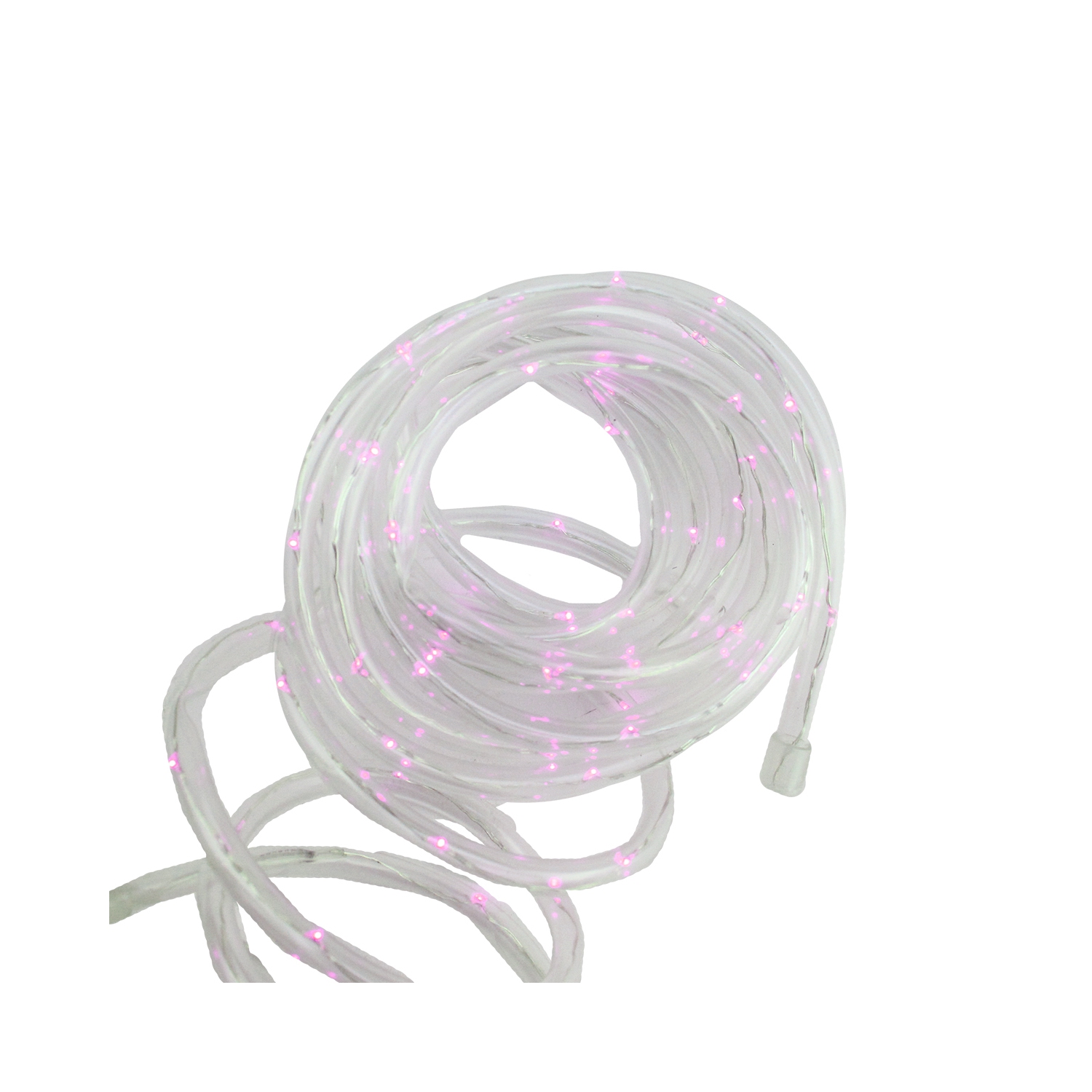 Cordon lumineux de Noël solaire multifonction à DEL rose de 12 pi avec piquet pour l’intérieur et l’extérieur