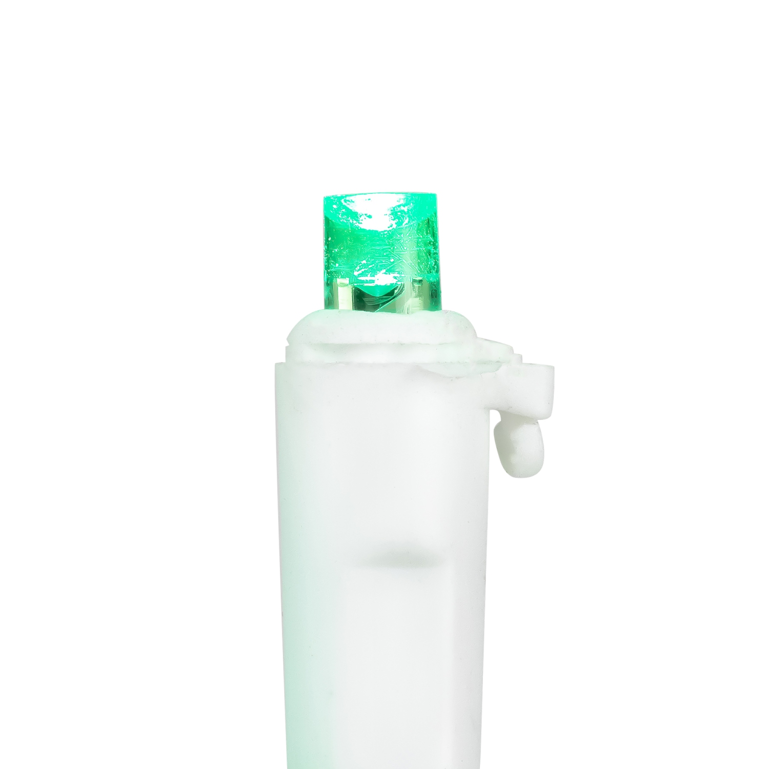 50 Green LED Wide Angle Christmas Lights - 16.25 ft White Wire