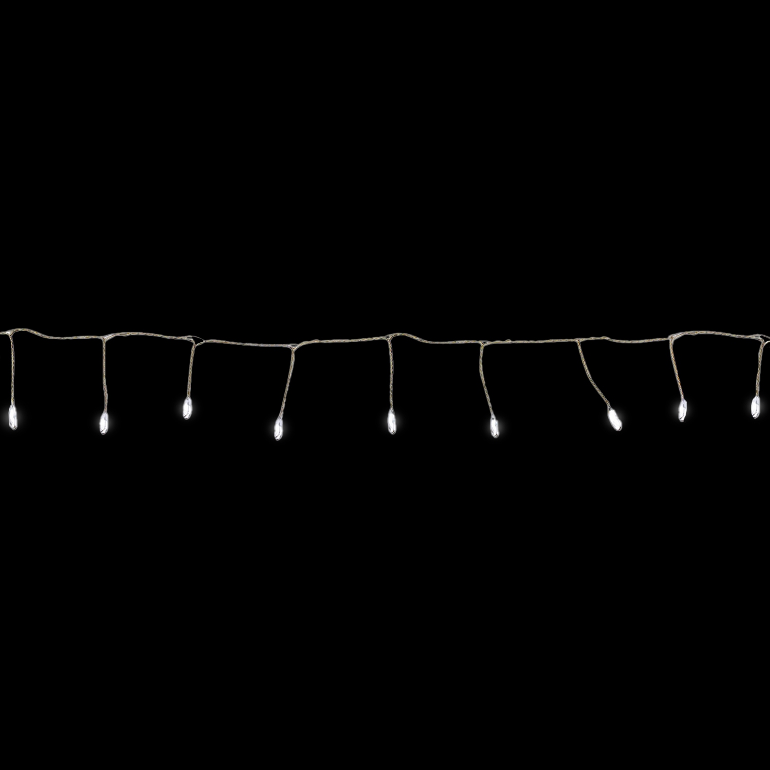 Set of 40 Pure White LED Fairy Christmas Lights with Remote Control 6'