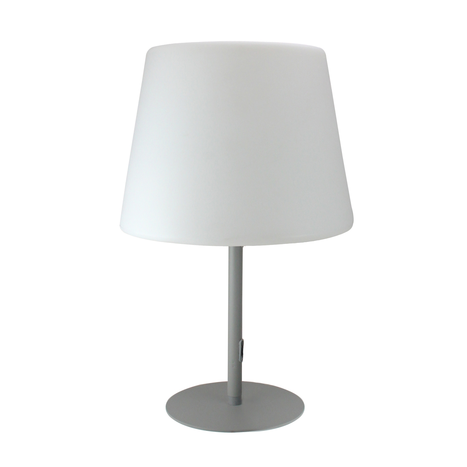 Lampe de table de jardin de 23.25 po grise et blanche