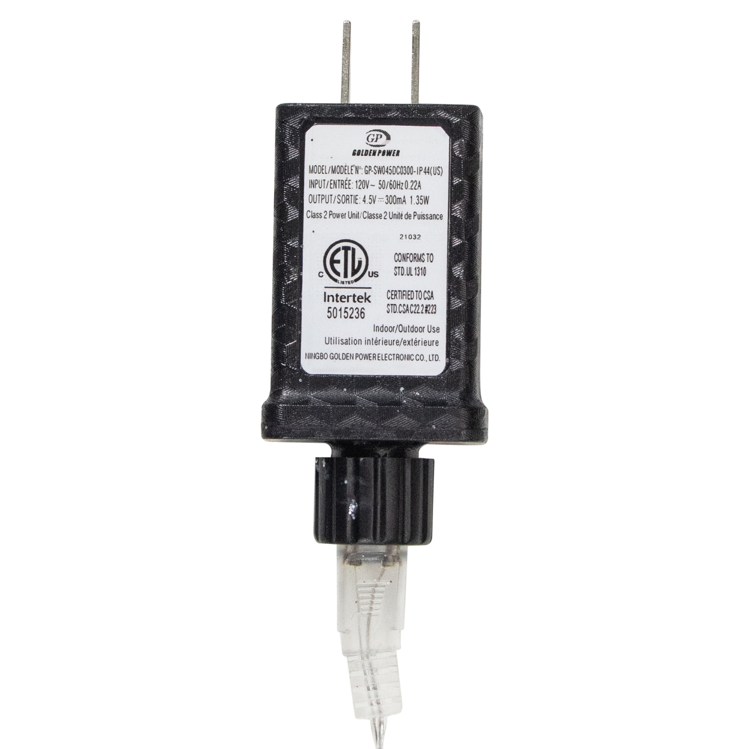 8" LED Lighted Silver Wired Christmas Hanging Ball Decoration - Warm White Lights