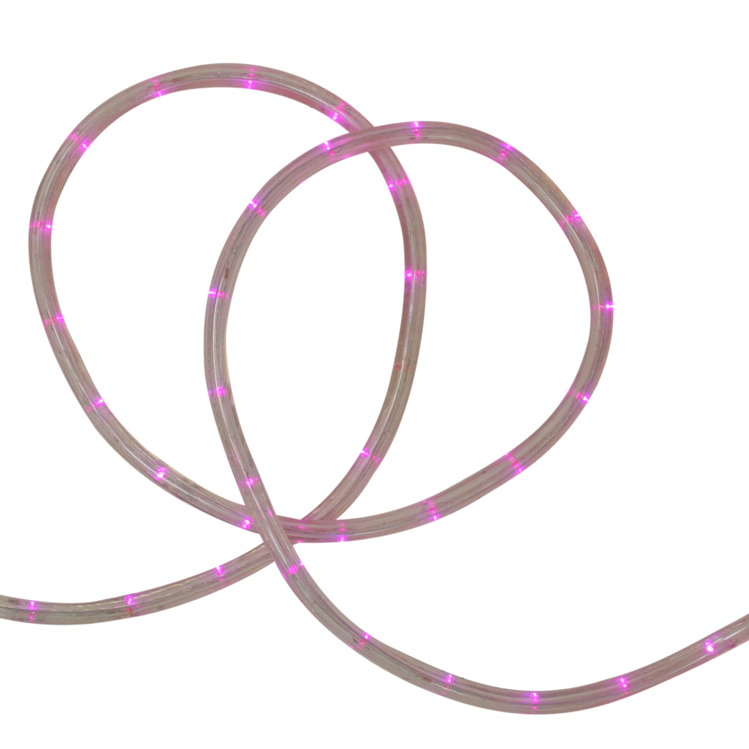 Pink LED Outdoor Christmas Rope Lights - 18 ft