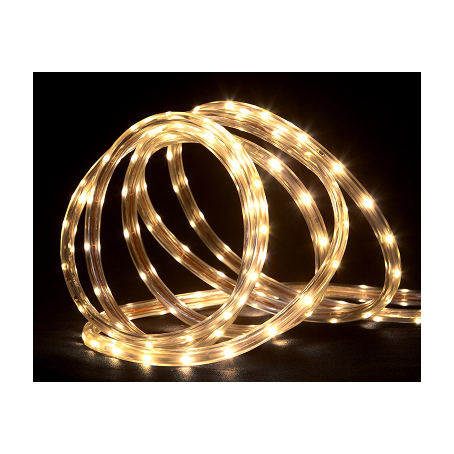 100' Warm White LED Christmas Rope Lights