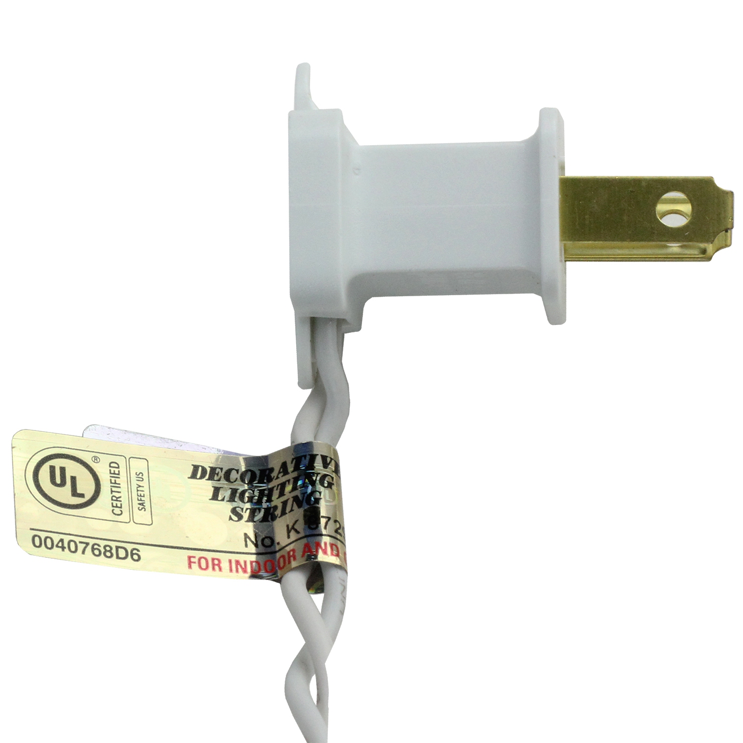 60 mini-glaçons lumineux de Noël à DEL blanches, fil blanc de 5.75 pi