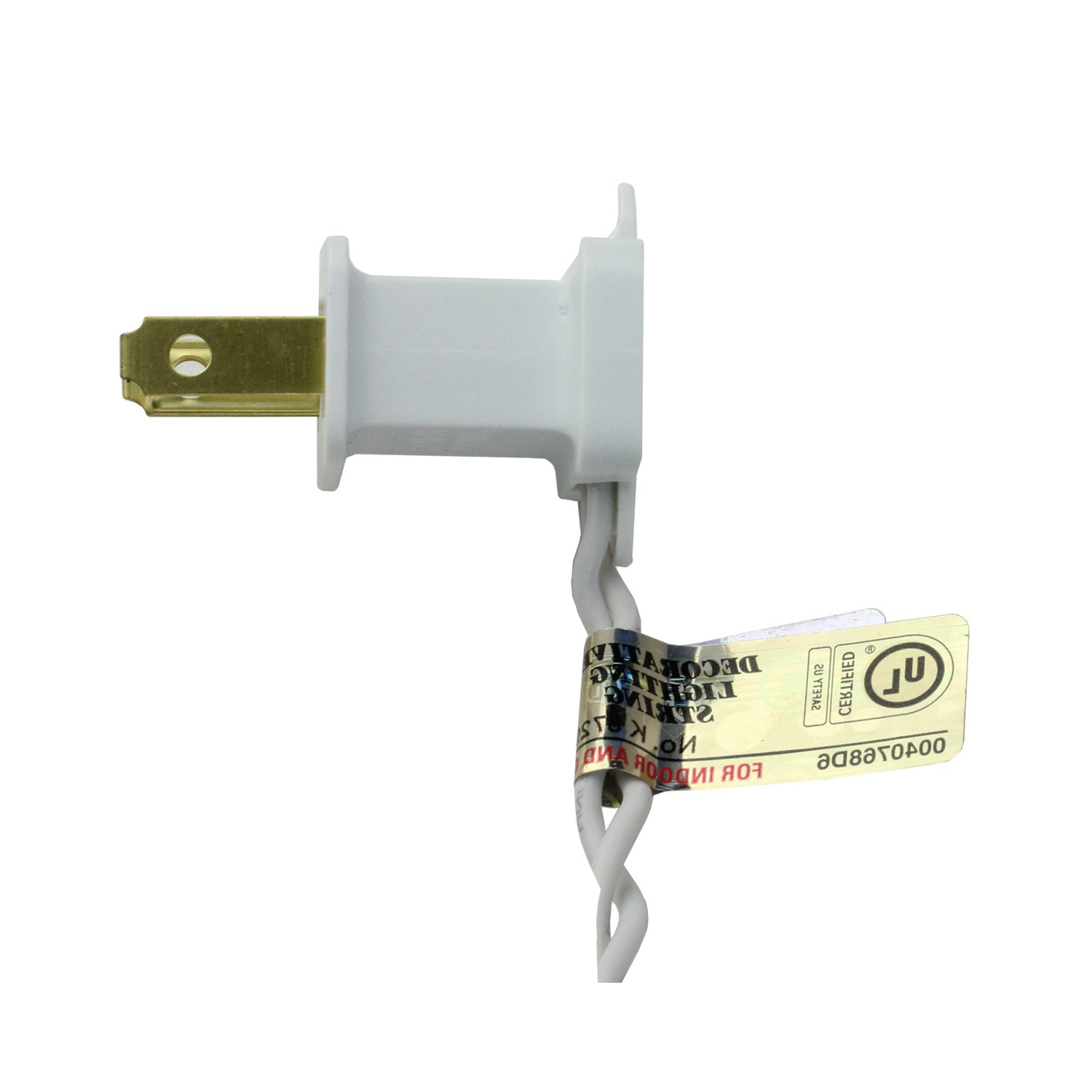 60 mini-glaçons lumineux de Noël à DEL blanches, fil blanc de 5.75 pi