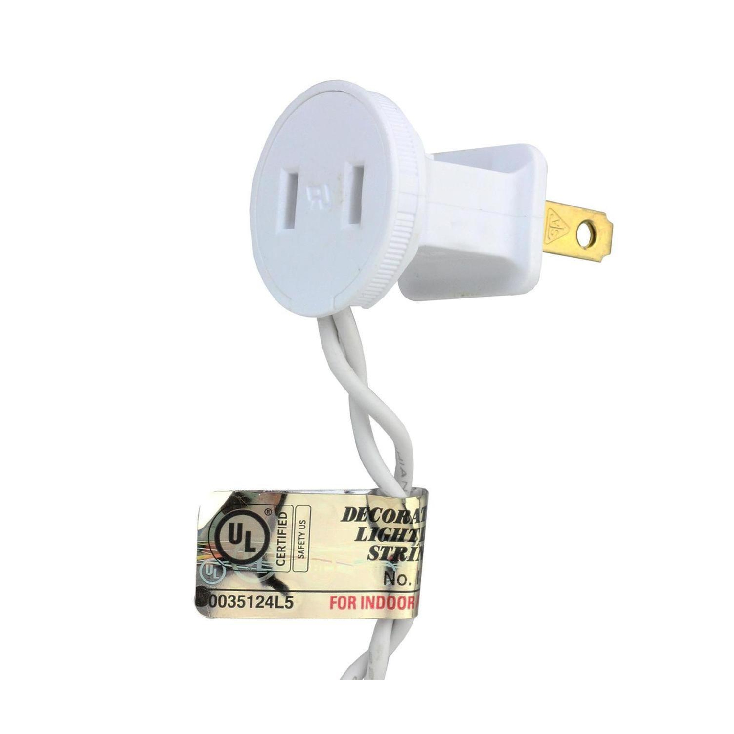 100-Count Green Mini Christmas Light Set, 49.5ft White Wire