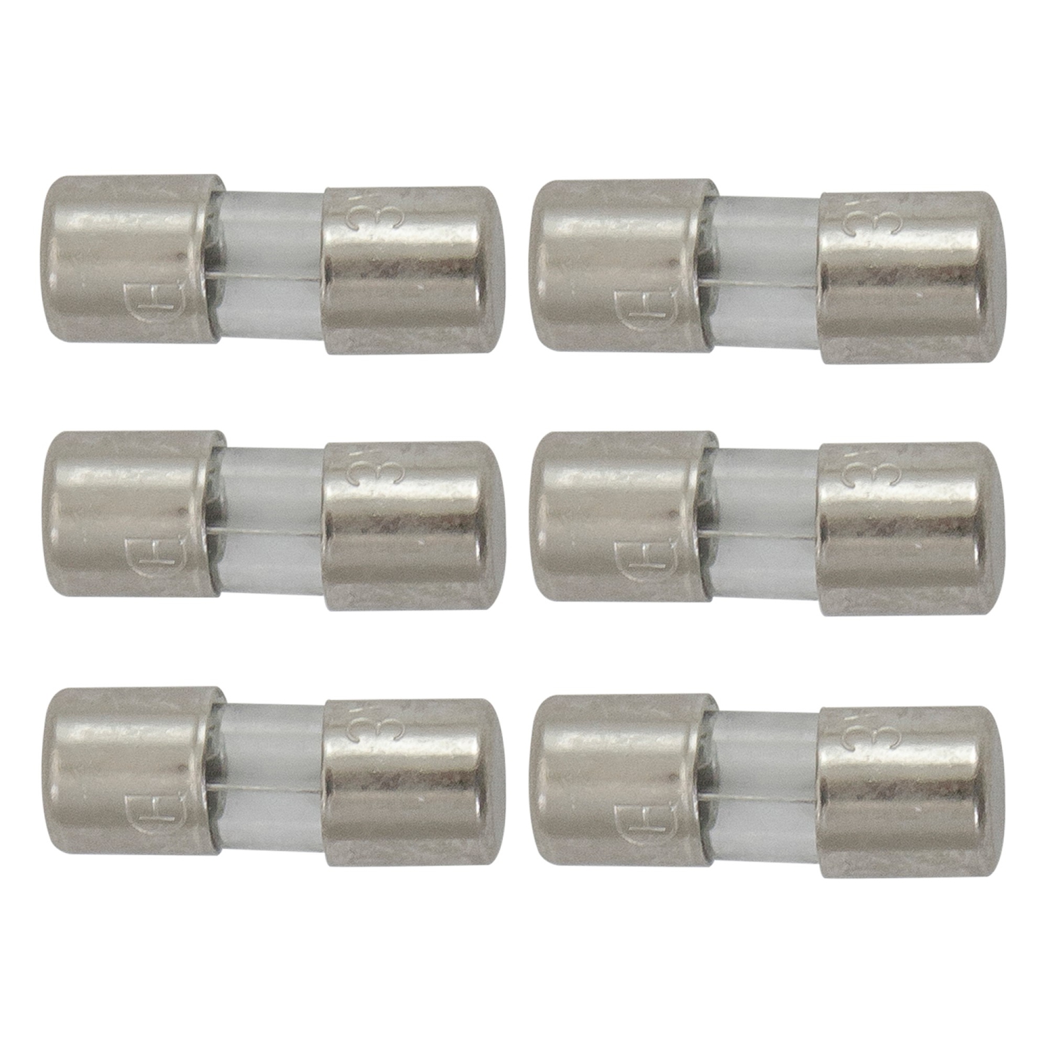 Paquet de 6 fusibles de rechange pour mini lumières de Noël, 3 ampères