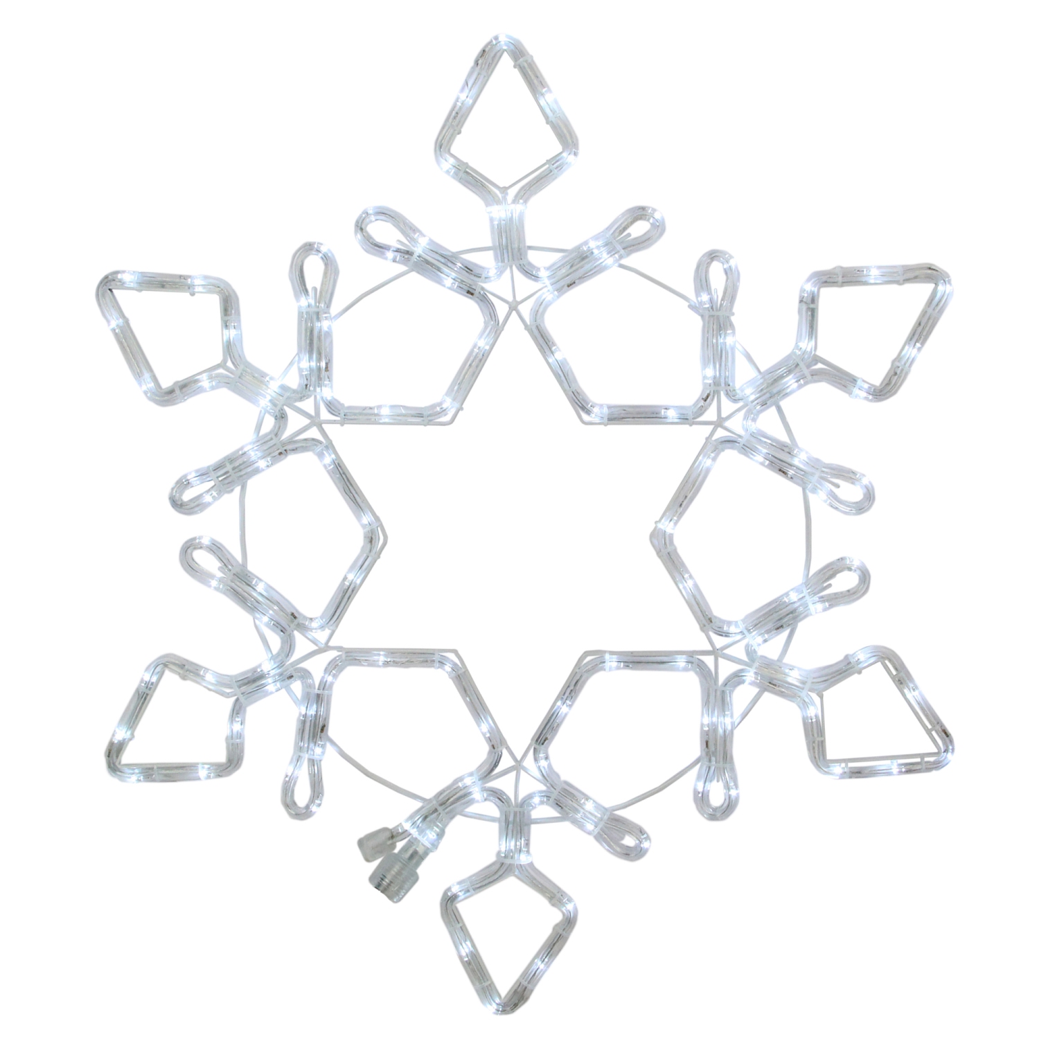 24" LED Rope Light Snowflake Commercial Christmas Decoration