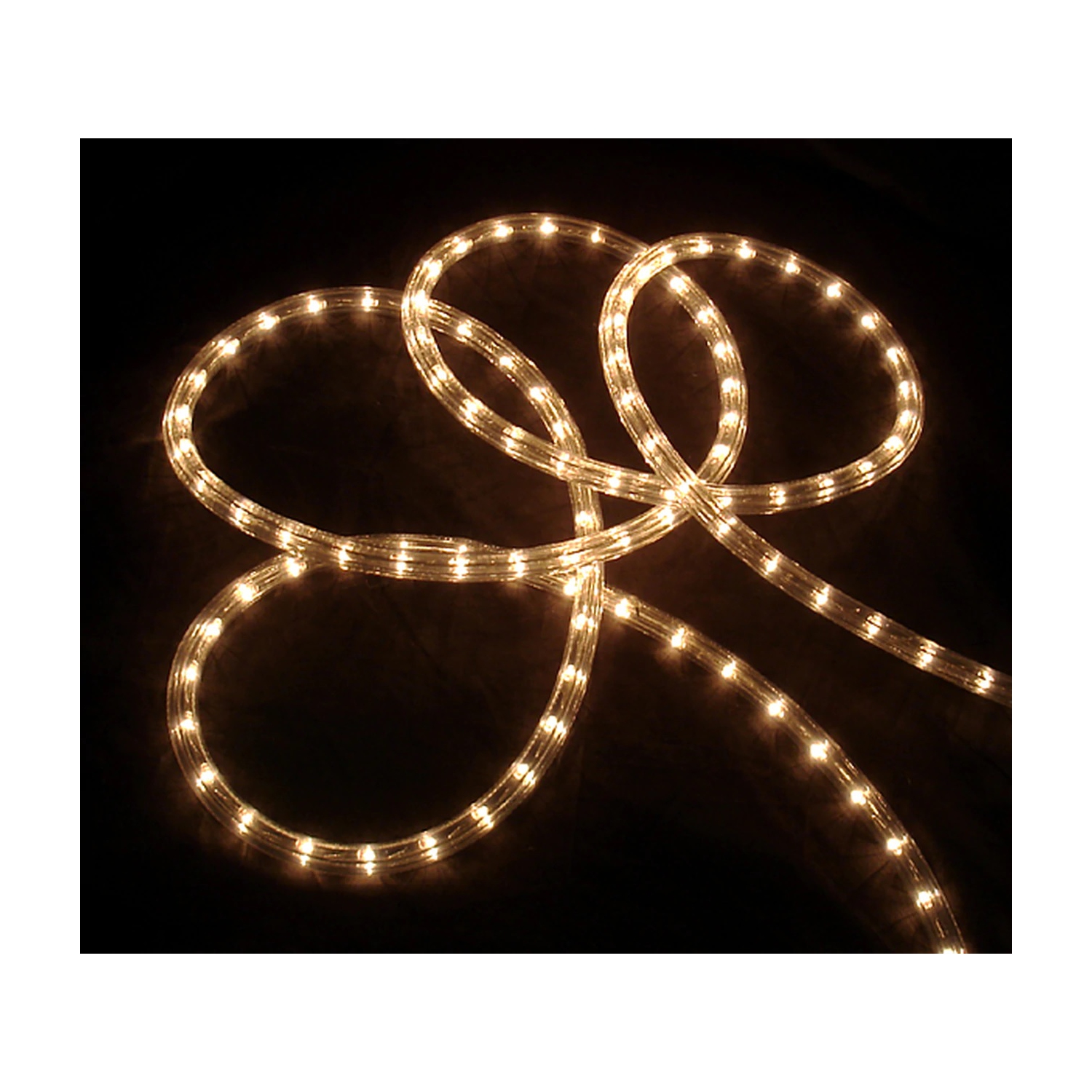 100ft Clear Incandescent Outdoor Christmas Rope Lights