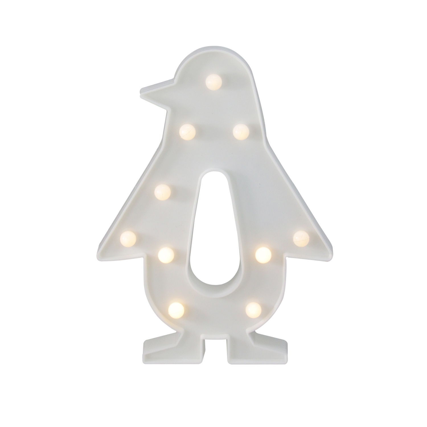 10.25" White Penguin LED Marquee LED Sign