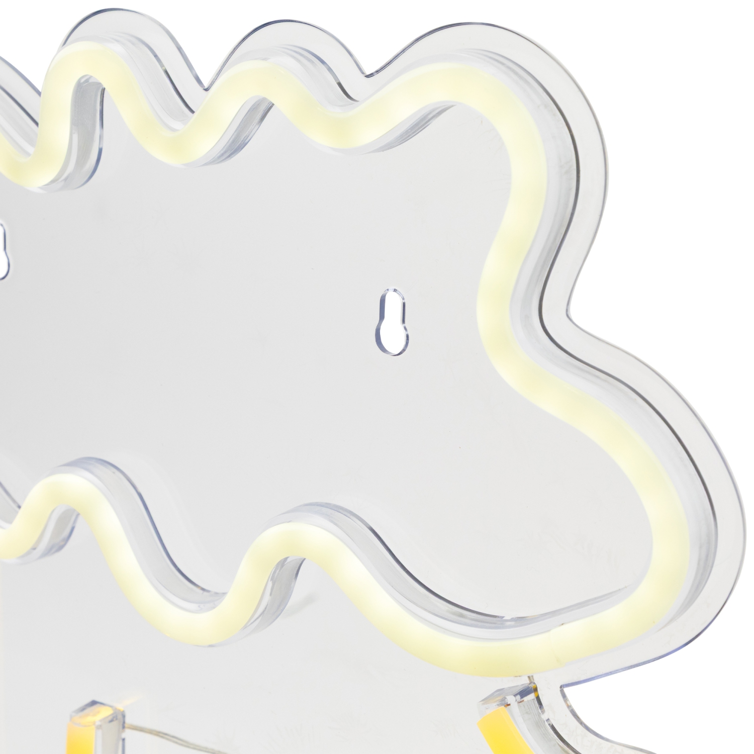 Affiche murale, chope à bière à DEL jaune et blanc, 13 po