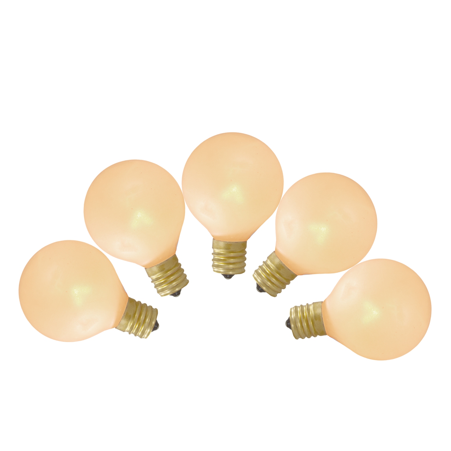 10ct Pearl White G50 Globe Replacement Bulbs