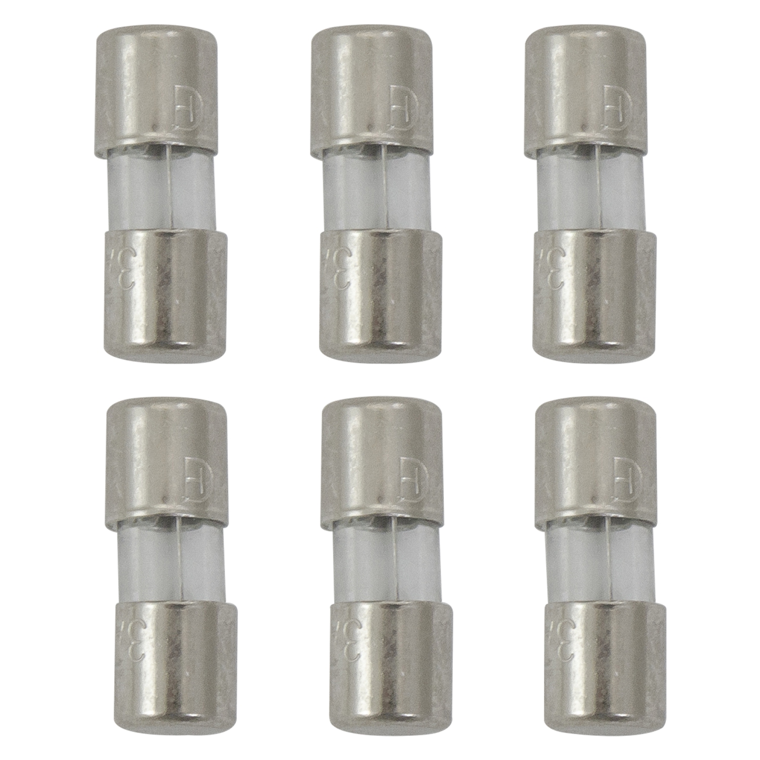 Set of 6 Replacement Fuses for C7 or C9 Christmas Lights - 3 Amps