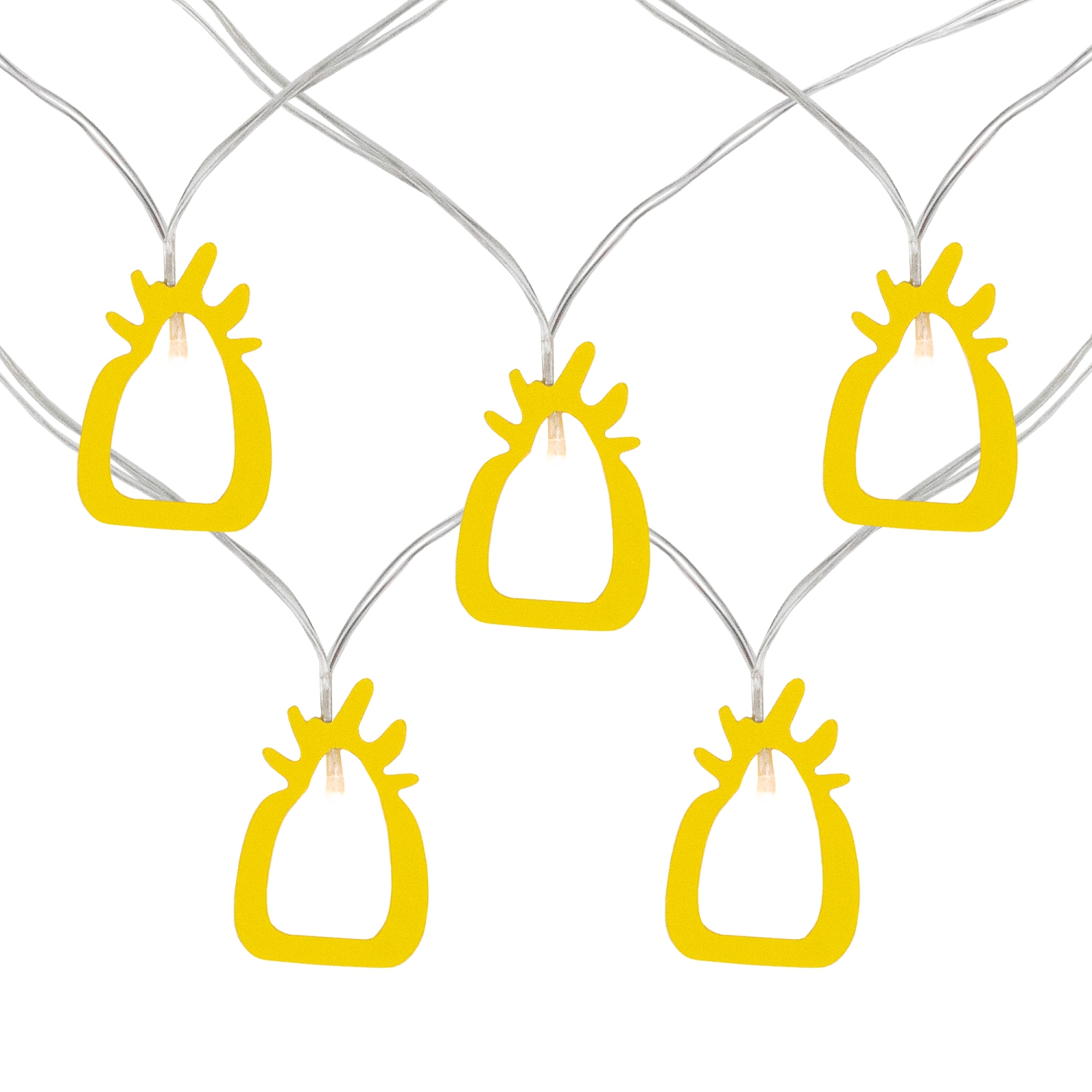 10-Count LED Pineapple Fairy Lights - Warm White
